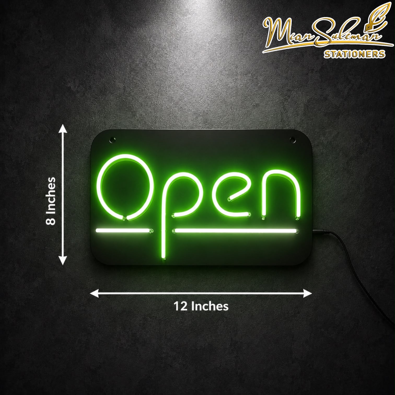 LED Neon Board Open Sign 8x12 Inches