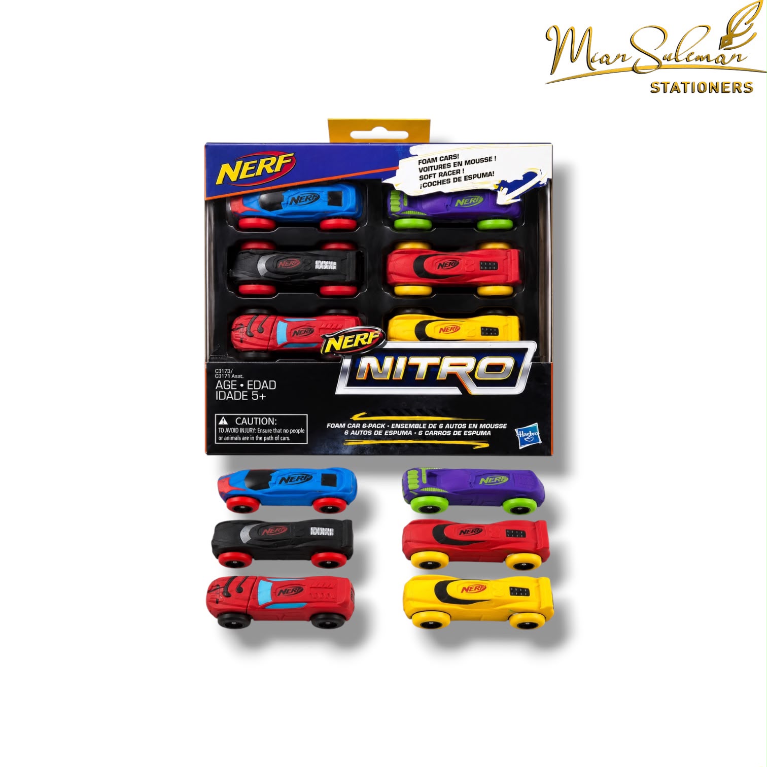 Nerf Nitro Foam Car 6-Pack MultiPack