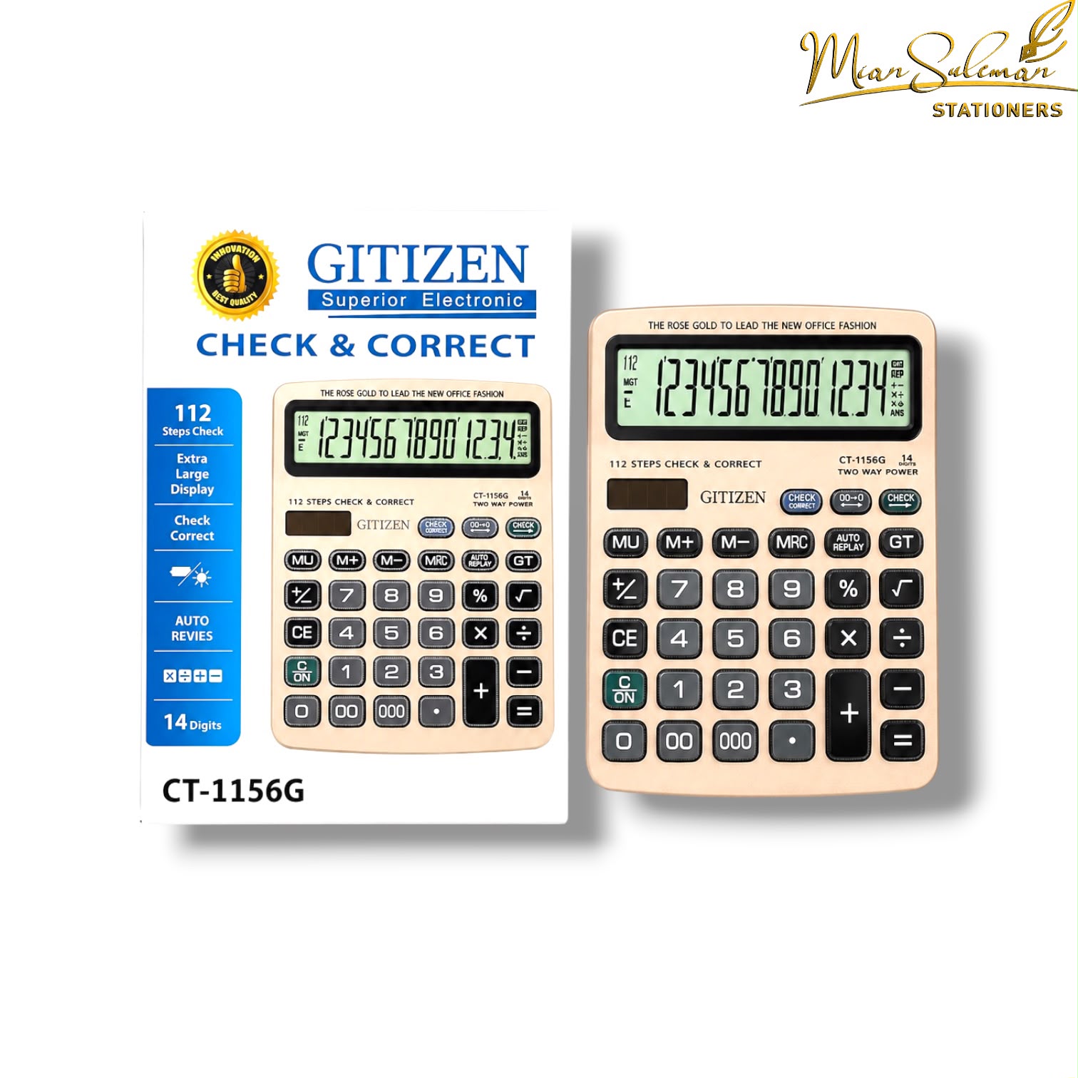 Citizen 14 Digit Calculator CT-1156G