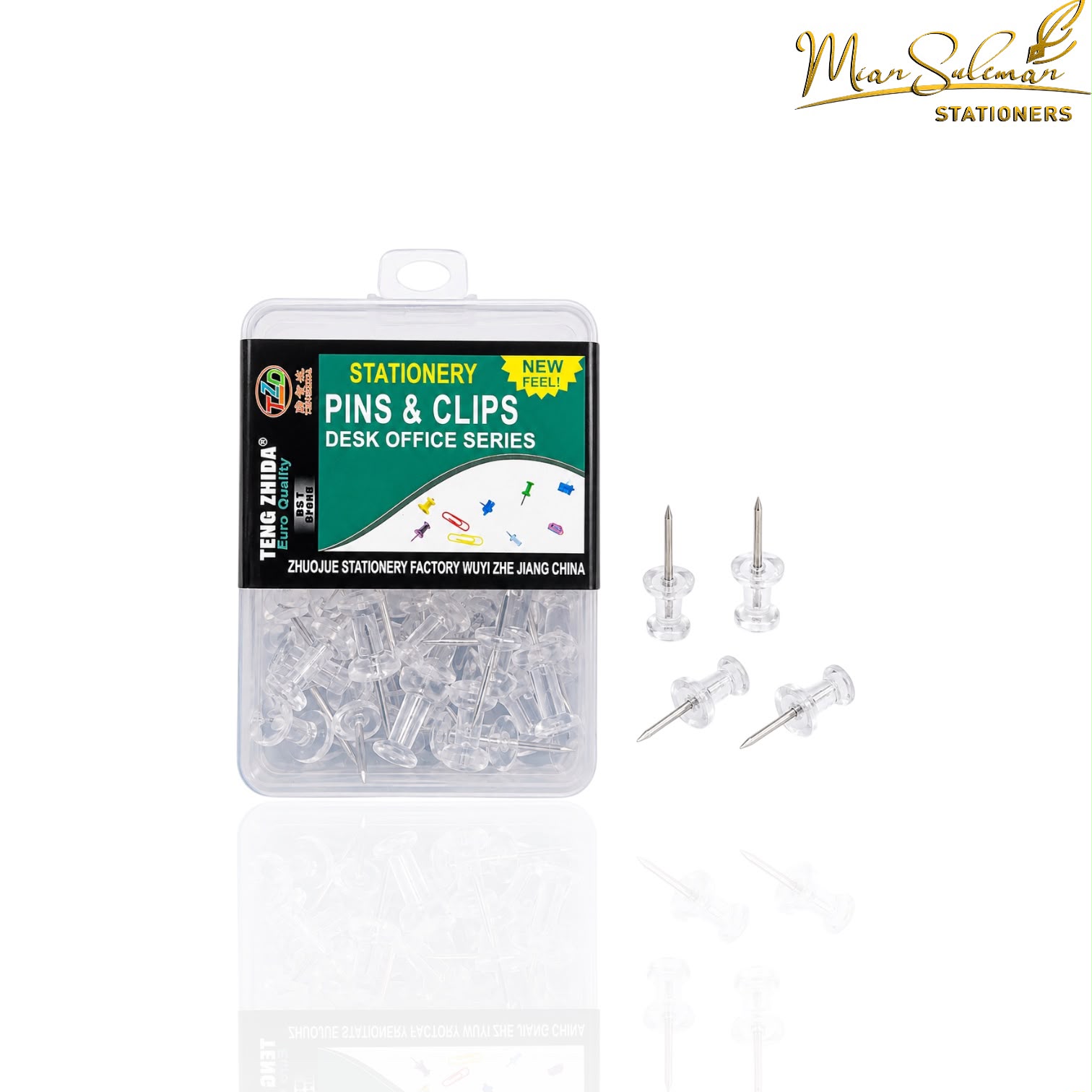 Teng Zhida Transparent Push Pins