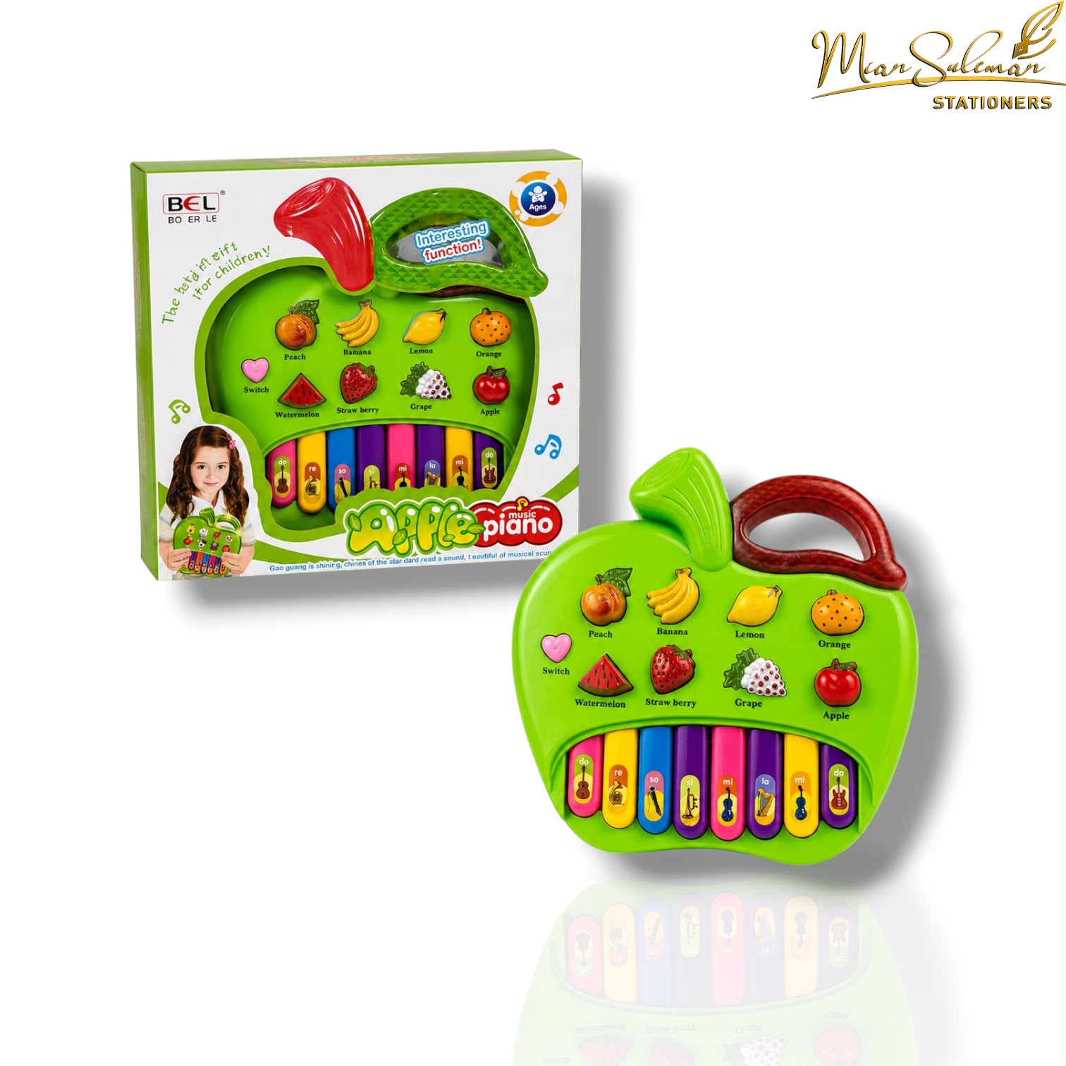 Apple Shape Musical Toy Piano