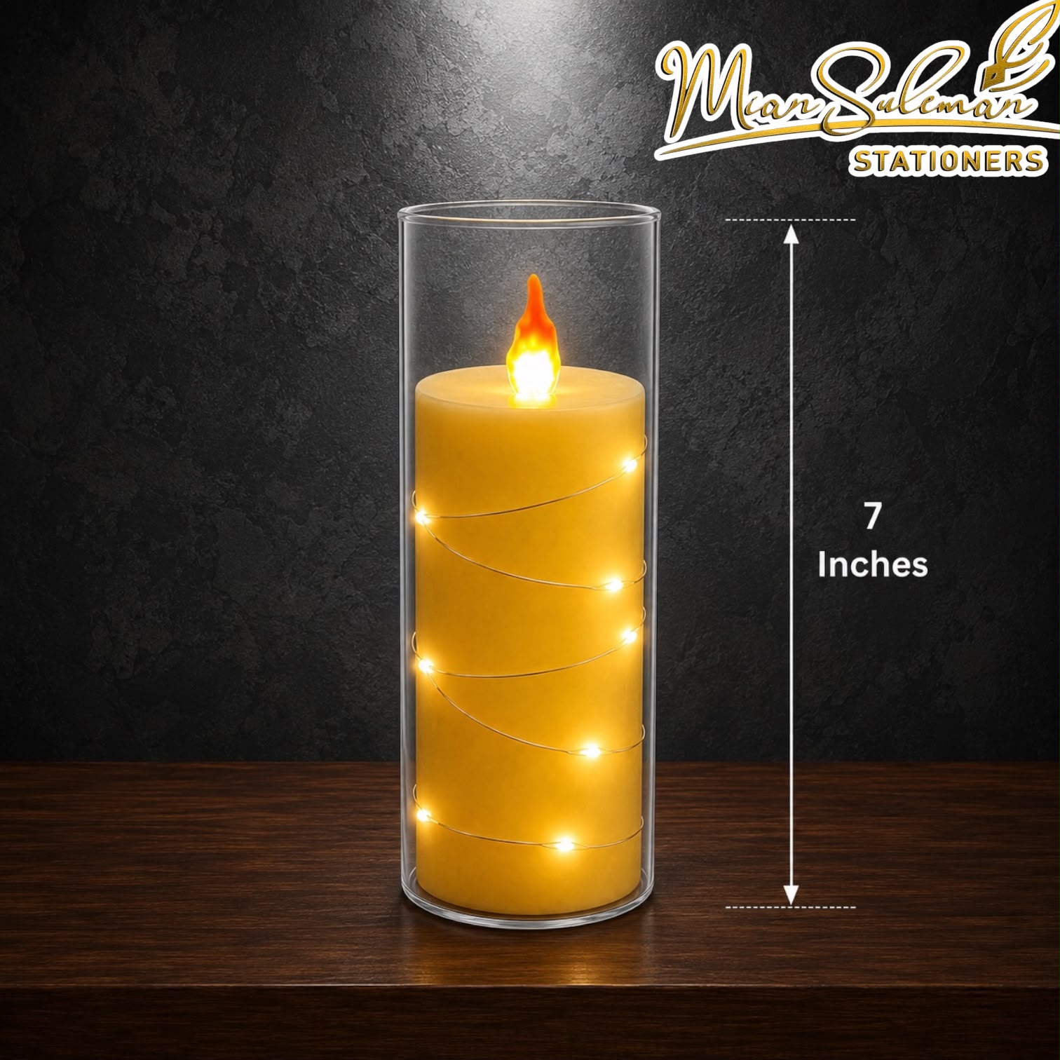 LED Decorative Candle Lamp 7 Inches