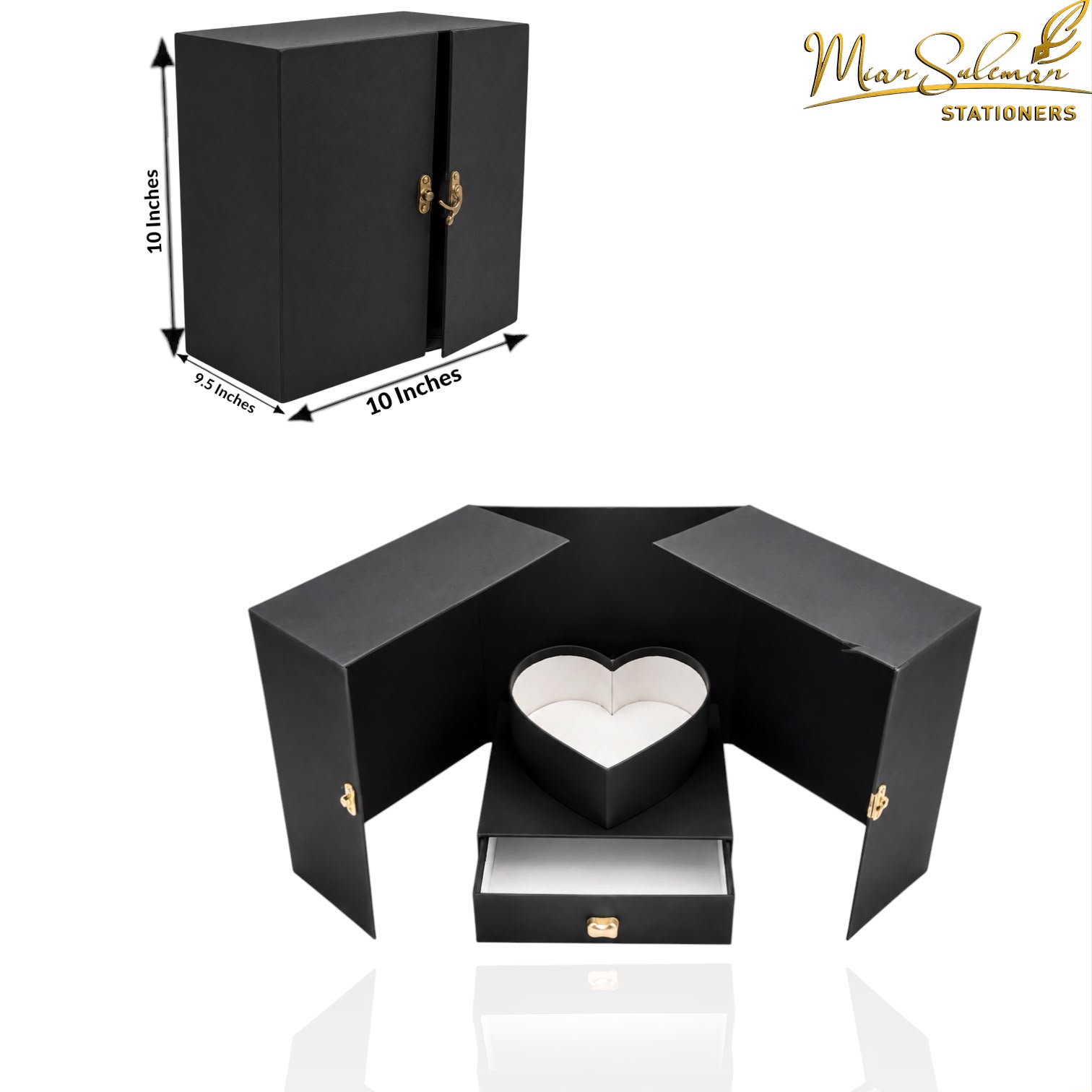 Gate Open Heart With Drawer Gift Box