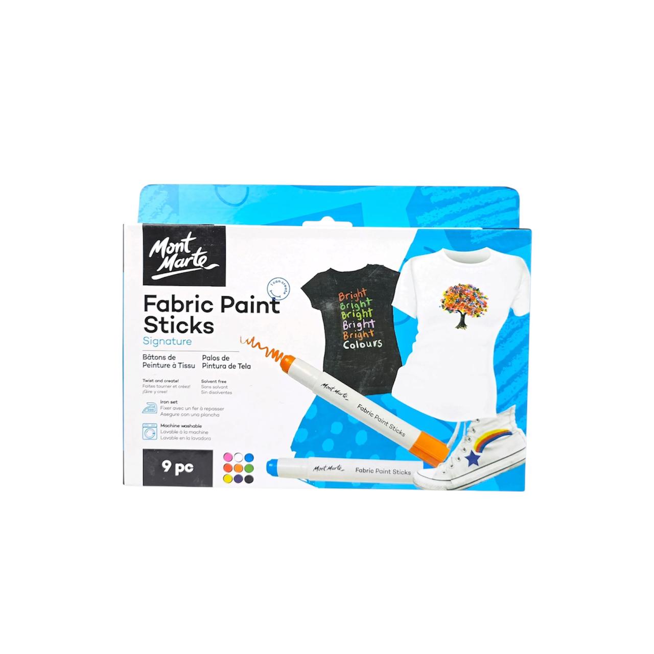 Fabric Paint Sticks Pack Of 9pcs