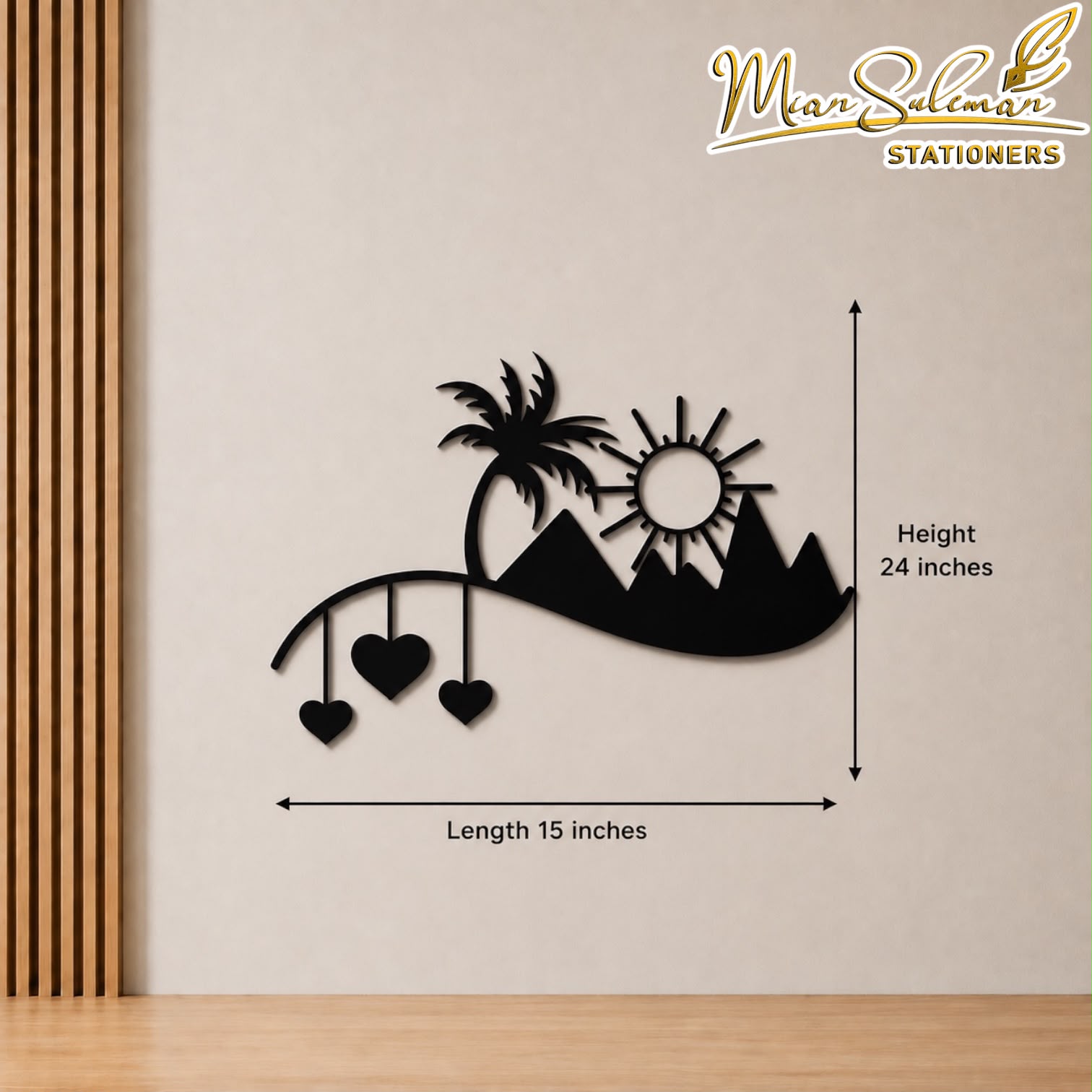 Tropical Paradise Nature Landscape Decorative Wall Art 3MM