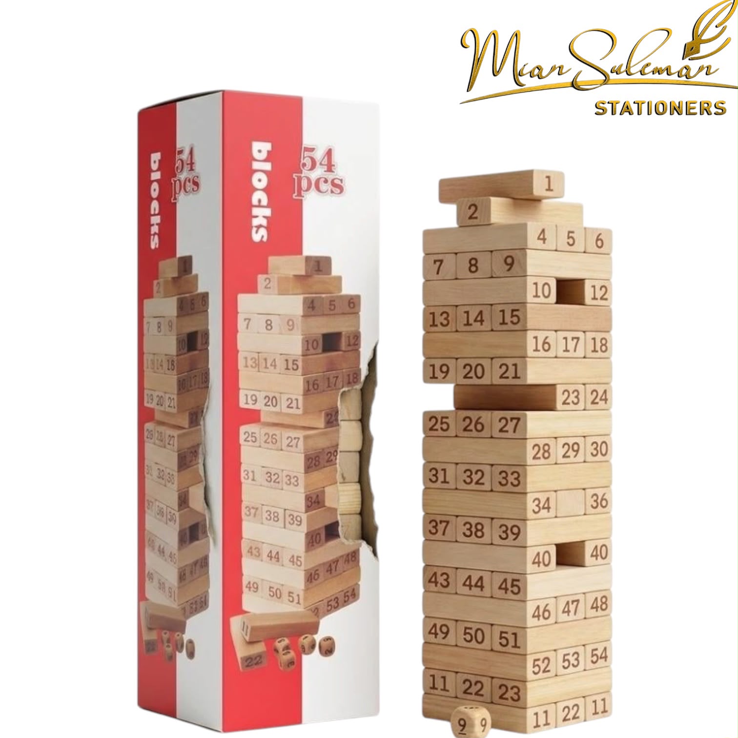 Jenga Or Tumbling Tower Game 11 Inches