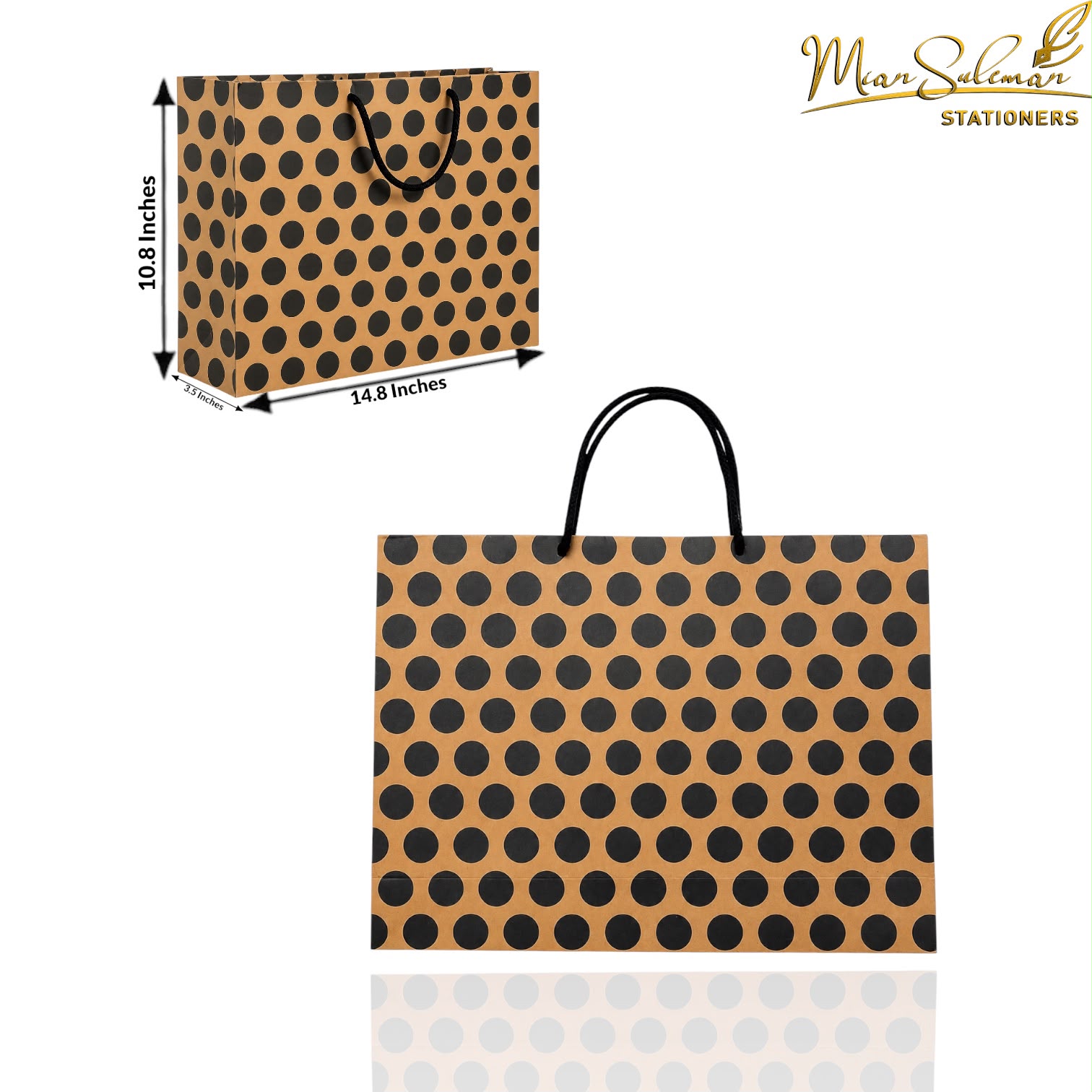 Polka Dot Paper Gift Bag