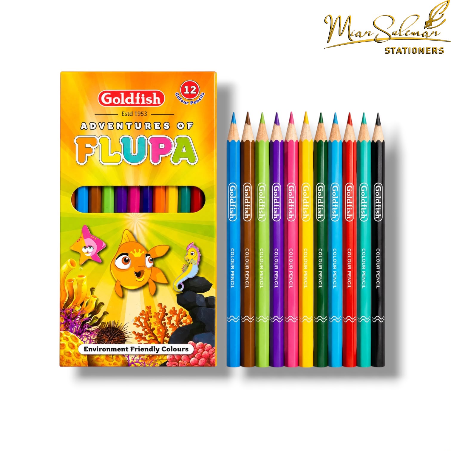Goldfish Flupa Colored Pack Of 12 Pcs