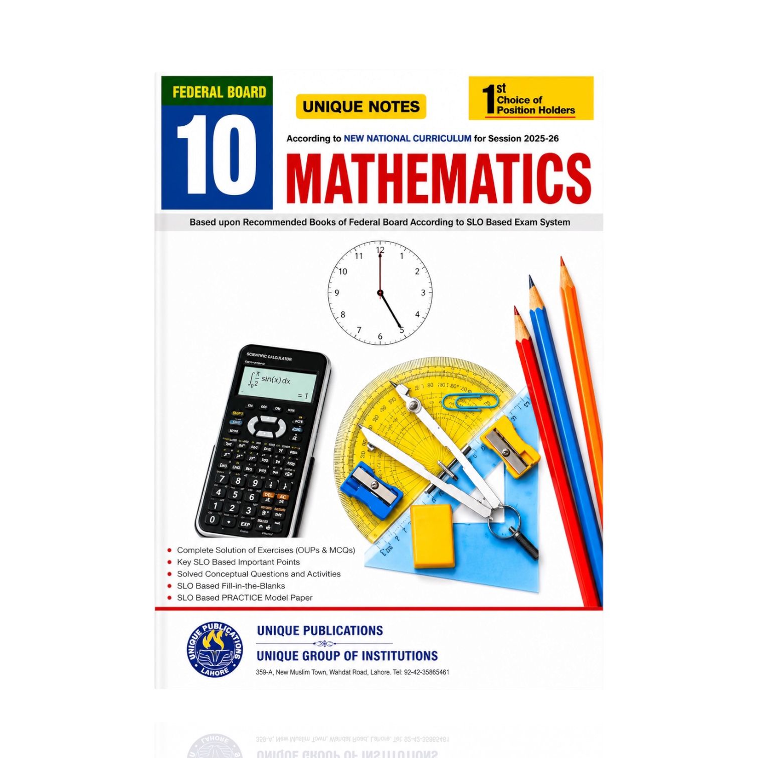 Unique Notes Federal Mathematics Class-10