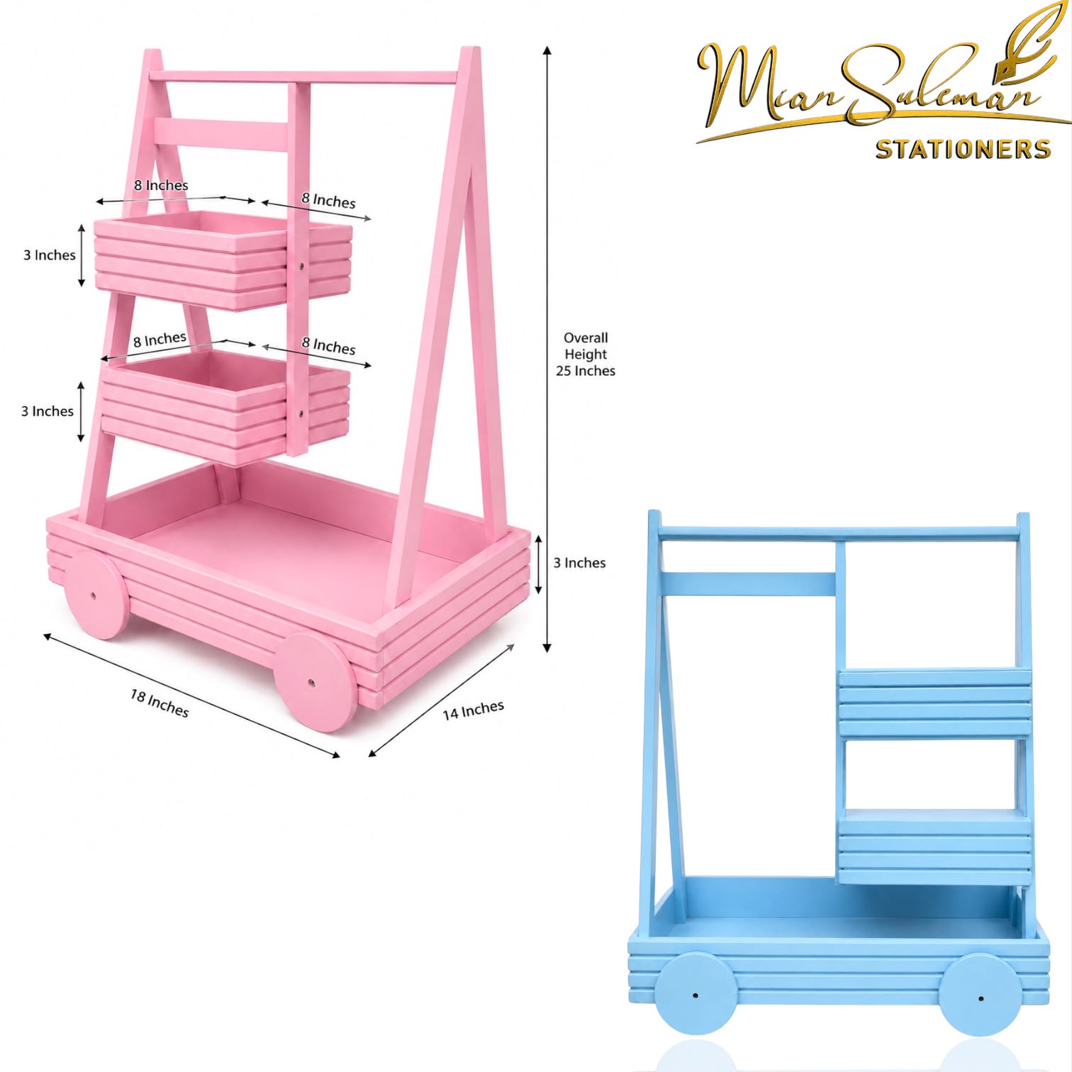 Wooden Cart Event Favor Display Basket