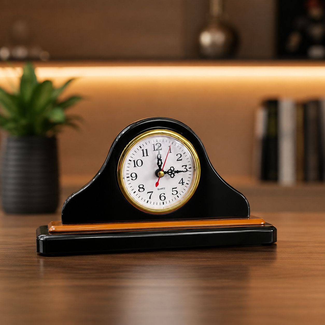 Luxury wooden desk clock