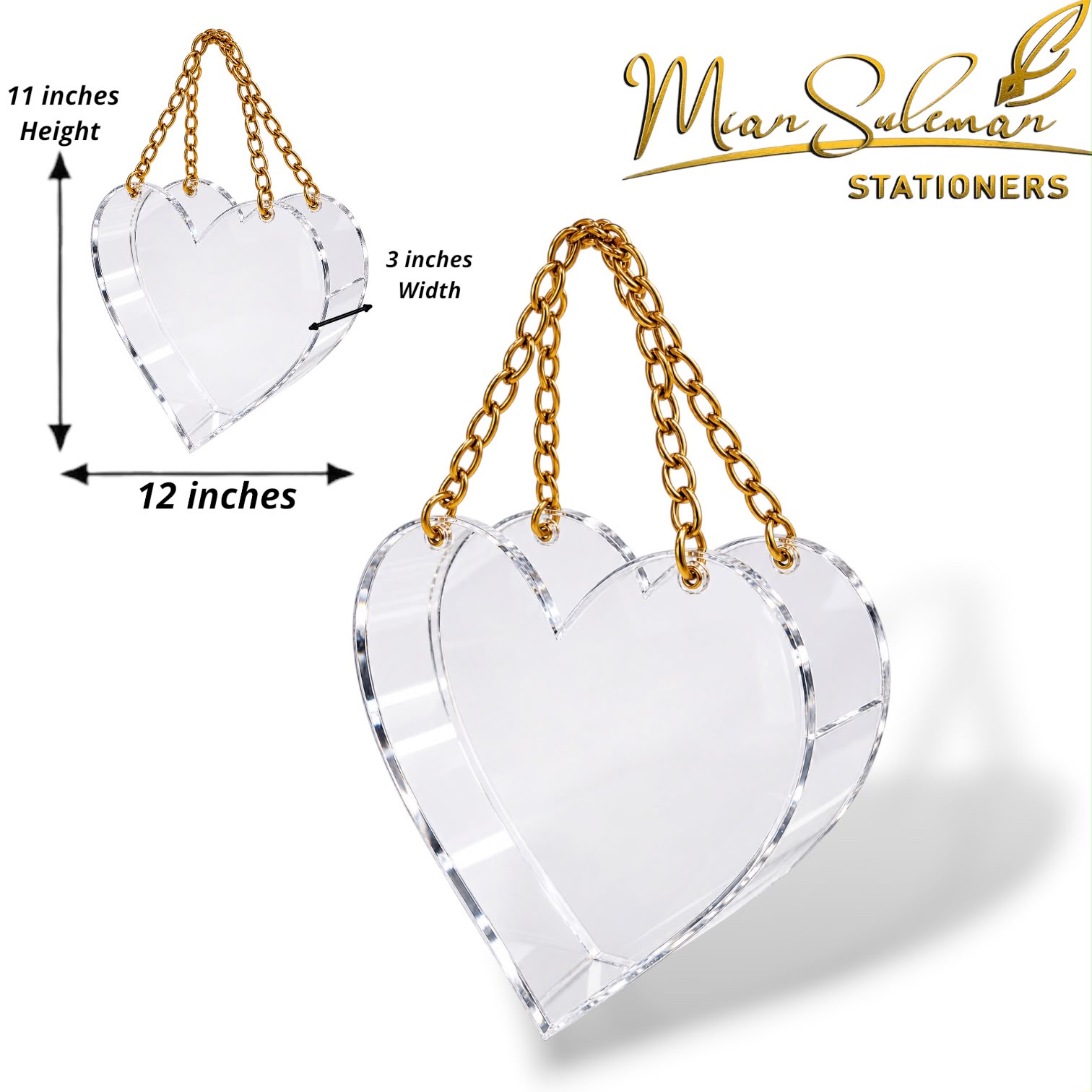 Heart Shaped Acrylic Gift Box