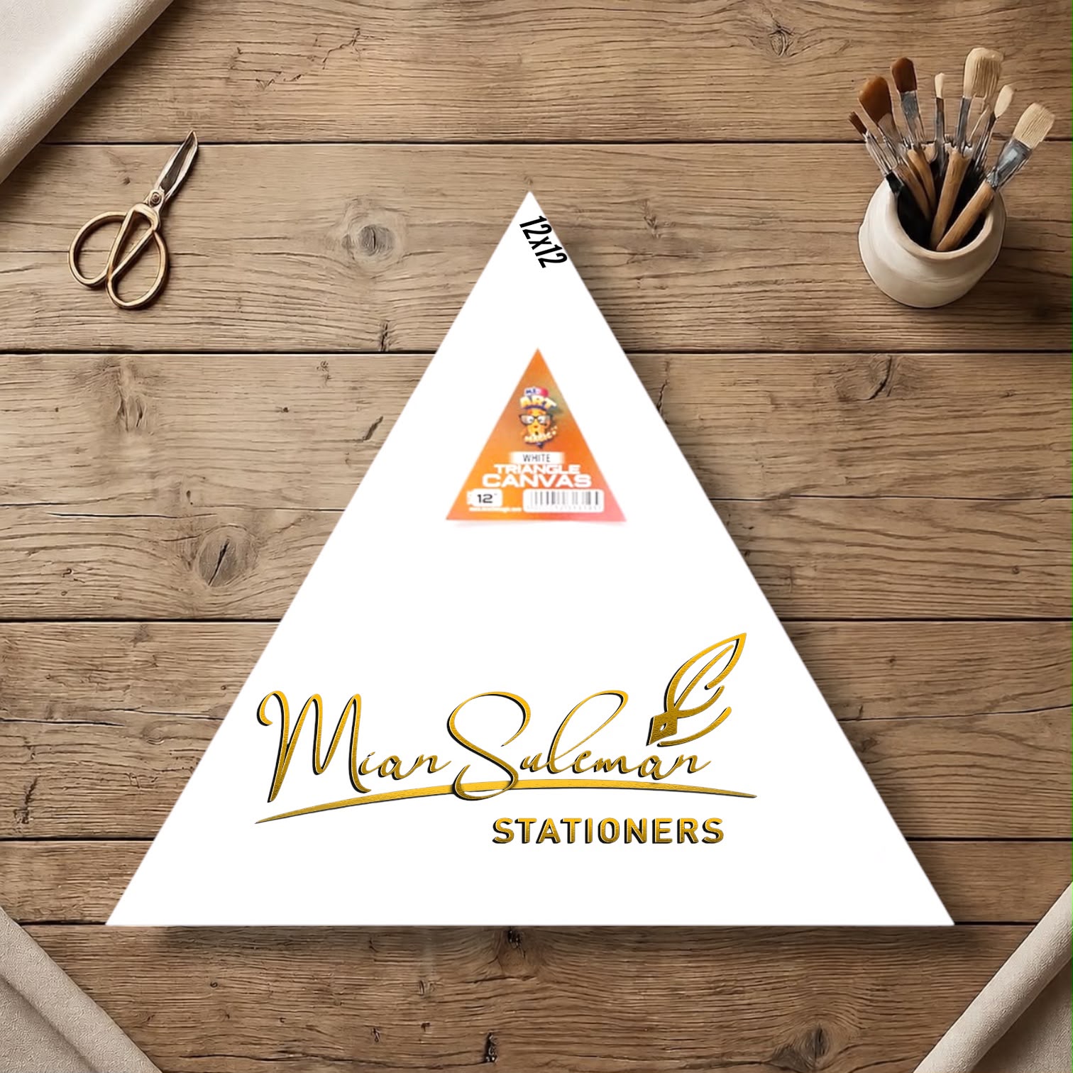 Mini Triangle Canvas Board Fine Quality 12x12 Inches