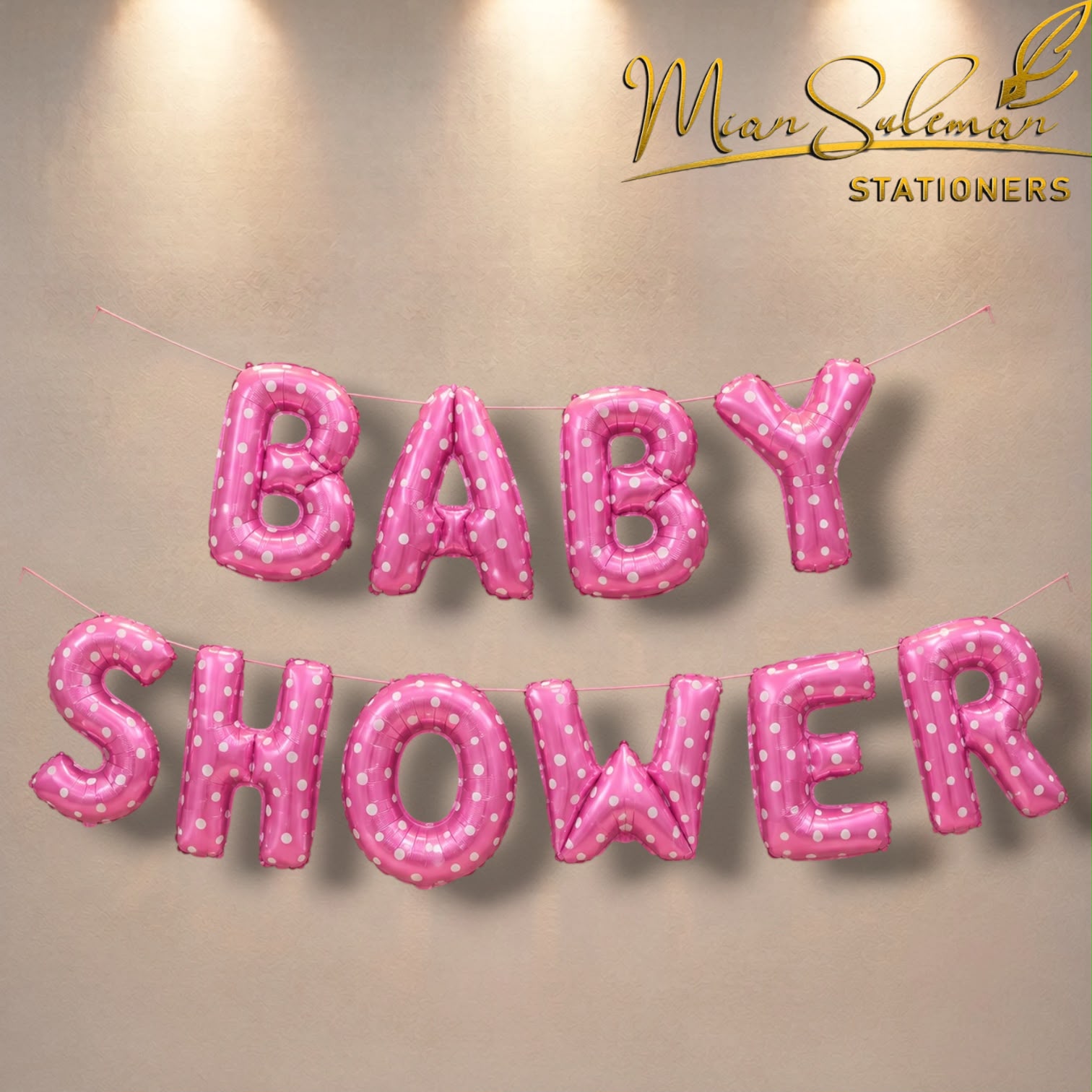 Baby Shower Foil Balloons Banner