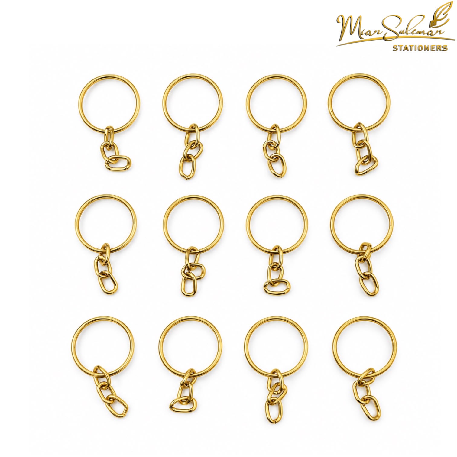 Keychain Rings Set – 12 Pcs for Resin Art
