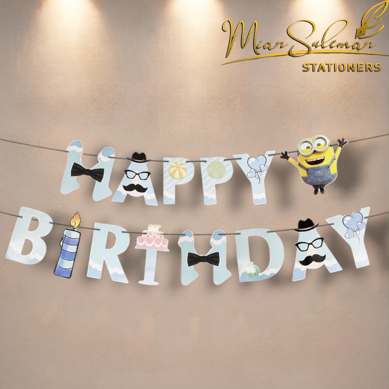 Happy Birthday Card Bunting Banner