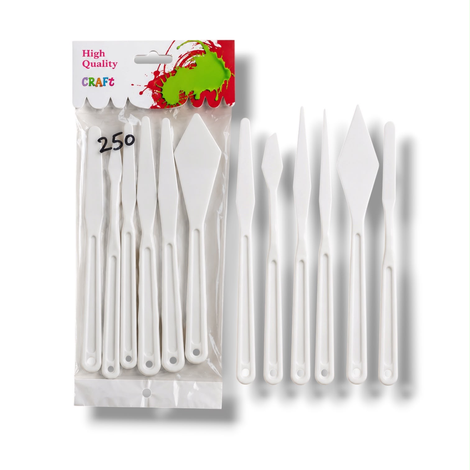 Plastic Palette Knife 6Pcs Set