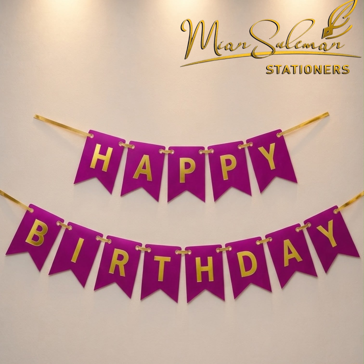 Happy Birthday Card Bunting Banner