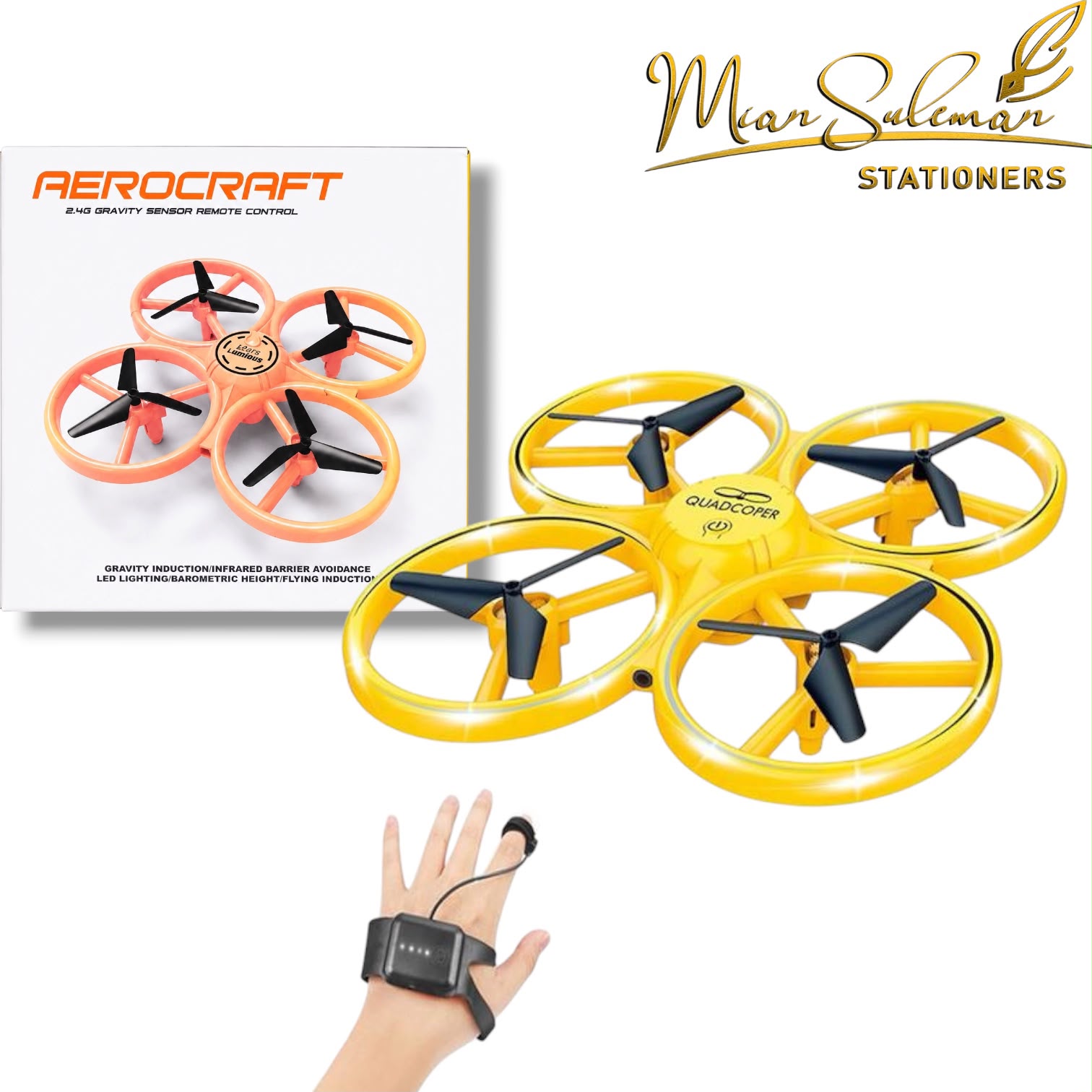 Aerocraft Gesture Control Hand Sensor Drone