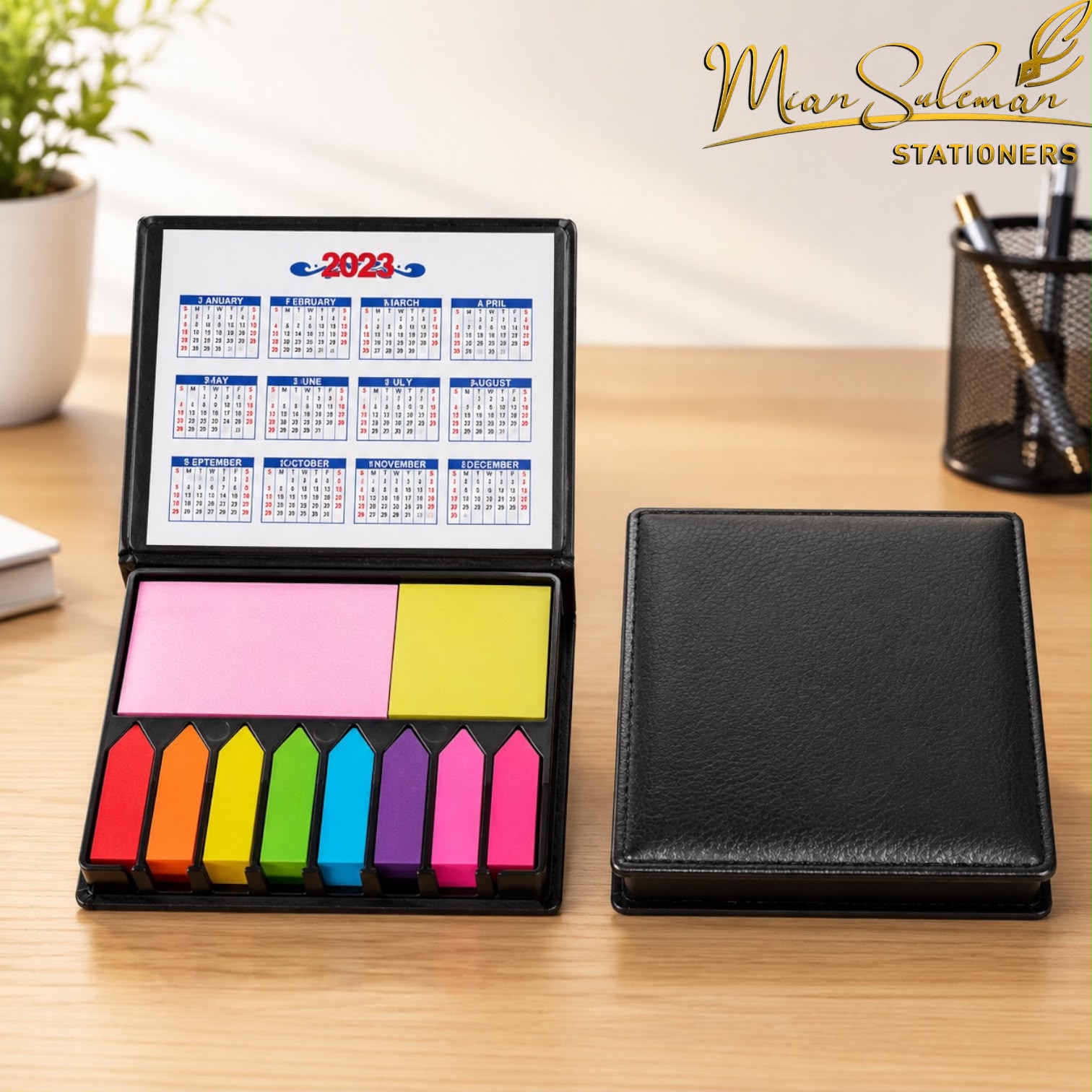 Sticky Note Pad Organizer With Calendar