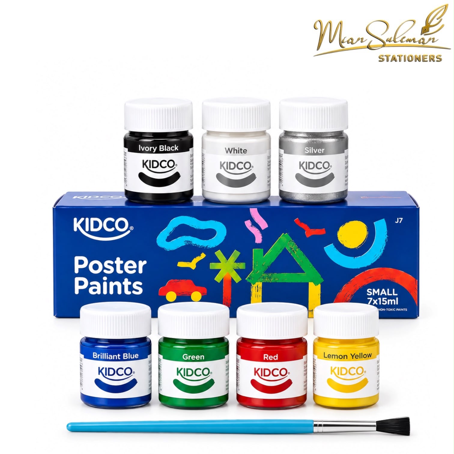 Kidco Poster Paints Pack Of 7 Pcs 15ml