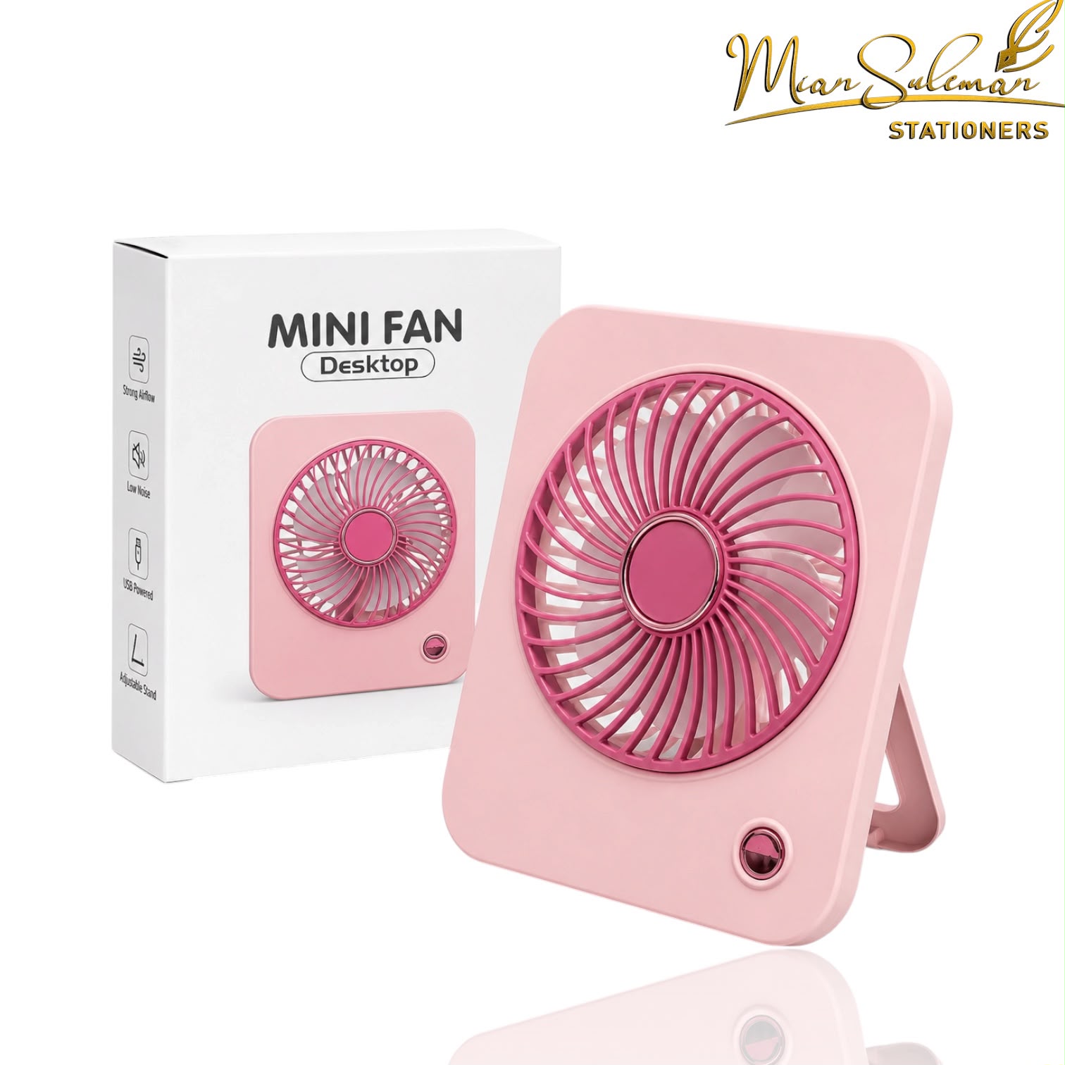 Mini Desktop Fan For Home,Travel & School Use