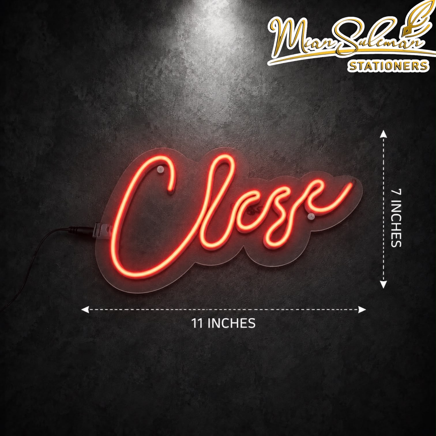 LED Neon Board Close Sign 7x11 Inches