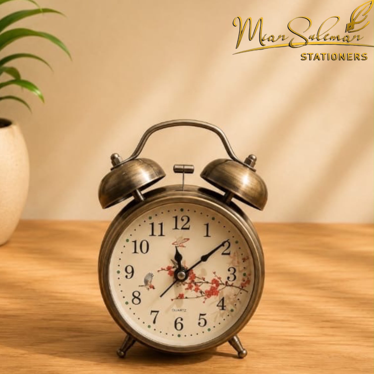 Vintage Twin Bell Alarm Clock Medium Size