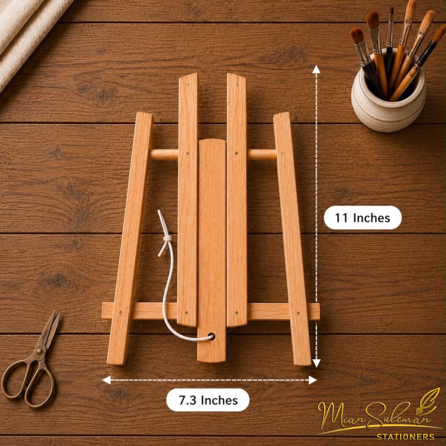 Wooden Tabletop Canvas Stand 7.3x11 Inches