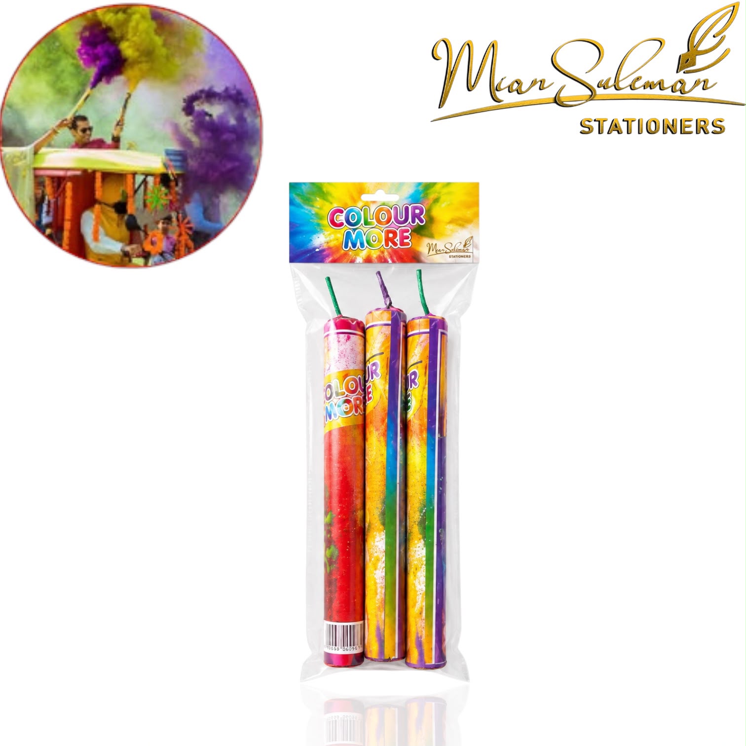 Colour Smoker Pack Of 3Pcs