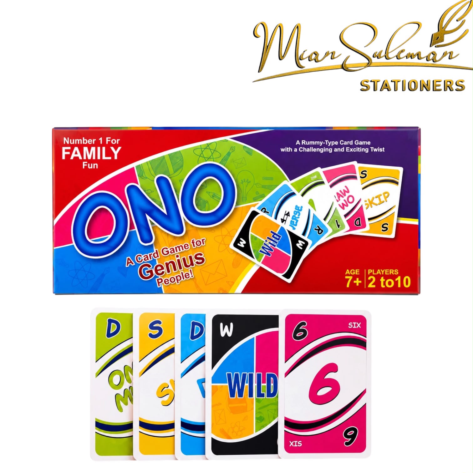 Ono Card Game For Genius People