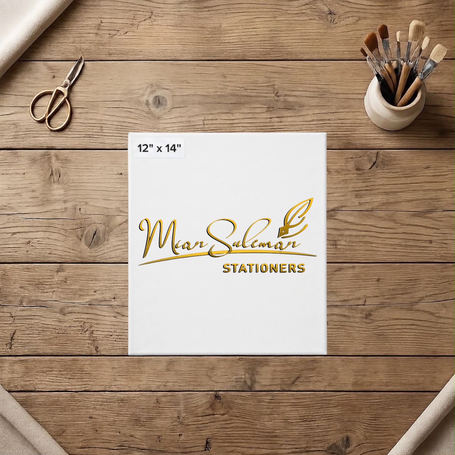 Broad Rectangular Canvas Board Fine Quality 12x14 Inches