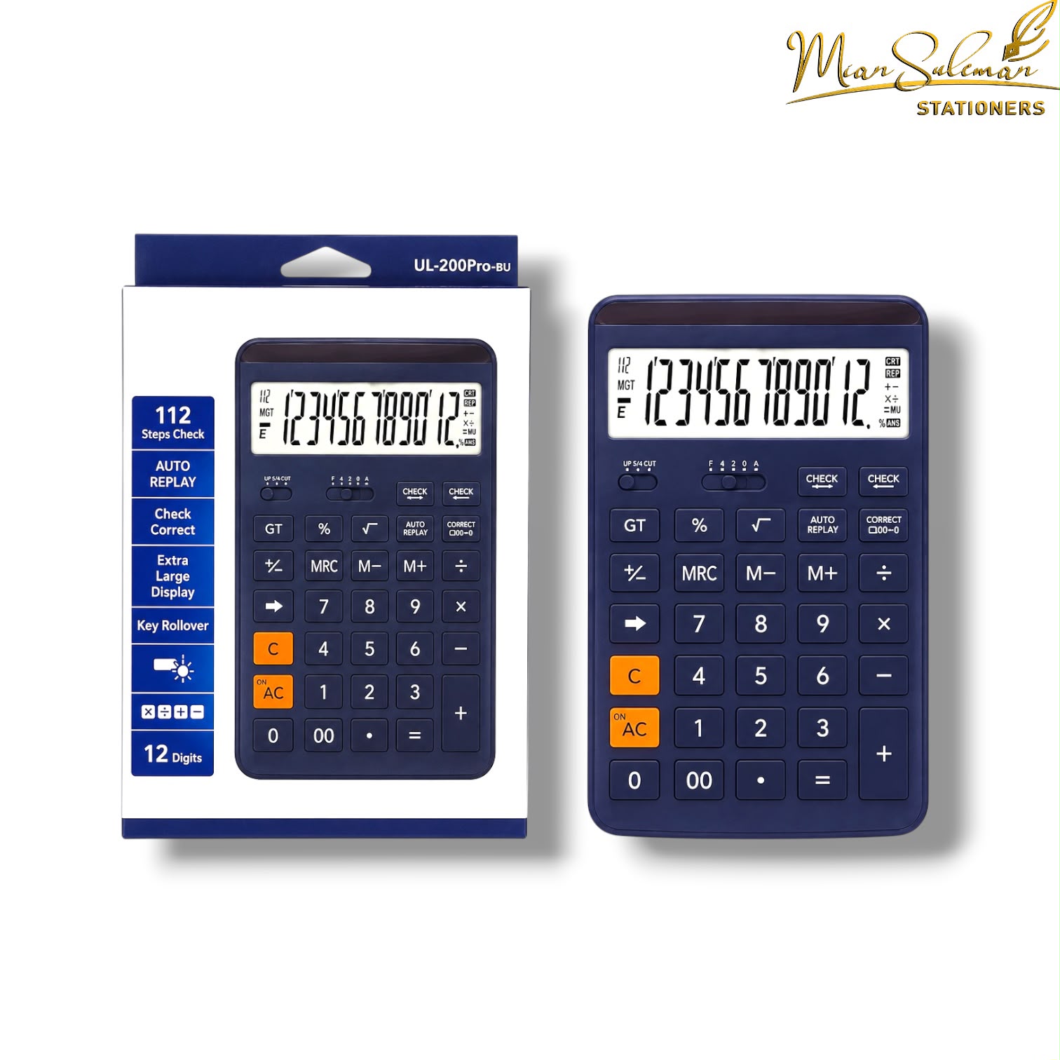 12 Digit Calculator UL-200PRO-BU
