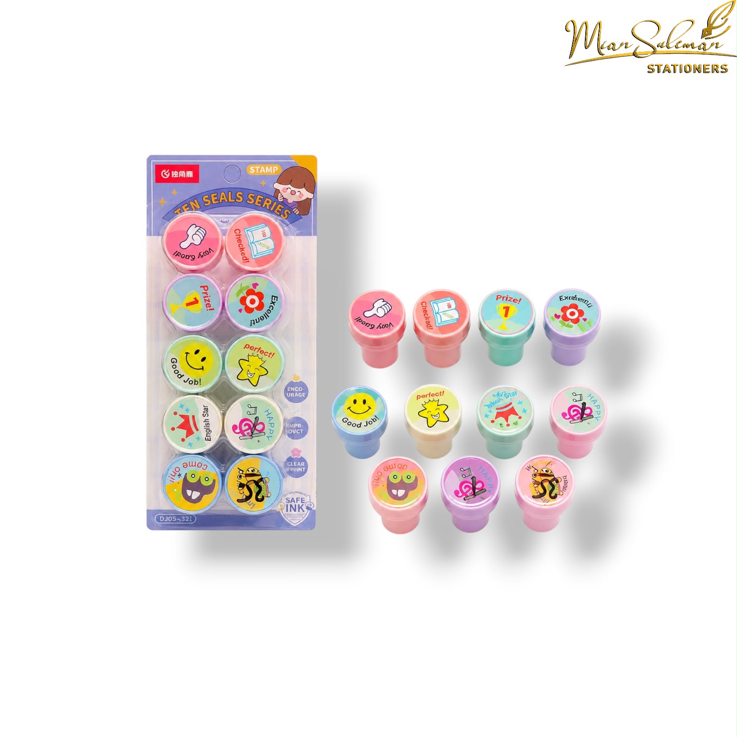 Ten Seals Series Safe Ink Stamp