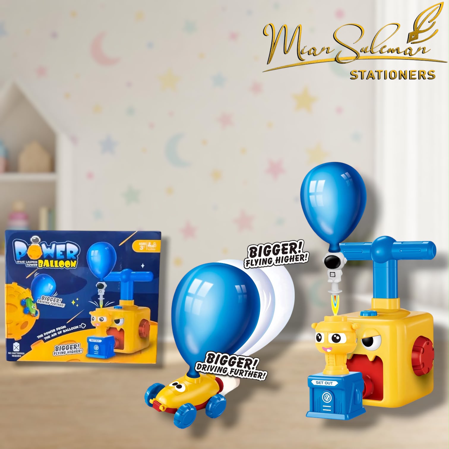 Power Balloon Launcher Car Toy