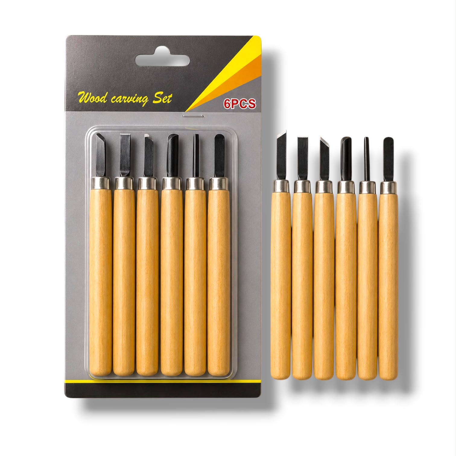 Keep Smiling Wood Carving Tool 6 Pcs Set
