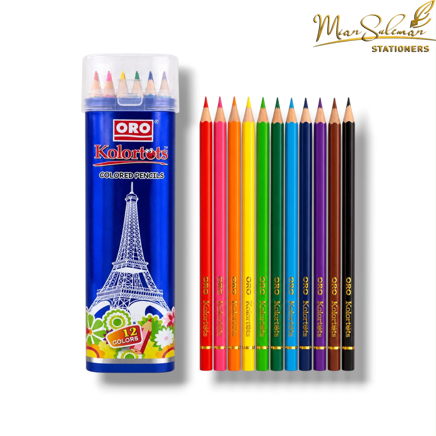 ORO Kolortots Colored Pencil Pack Of 12 Pcs