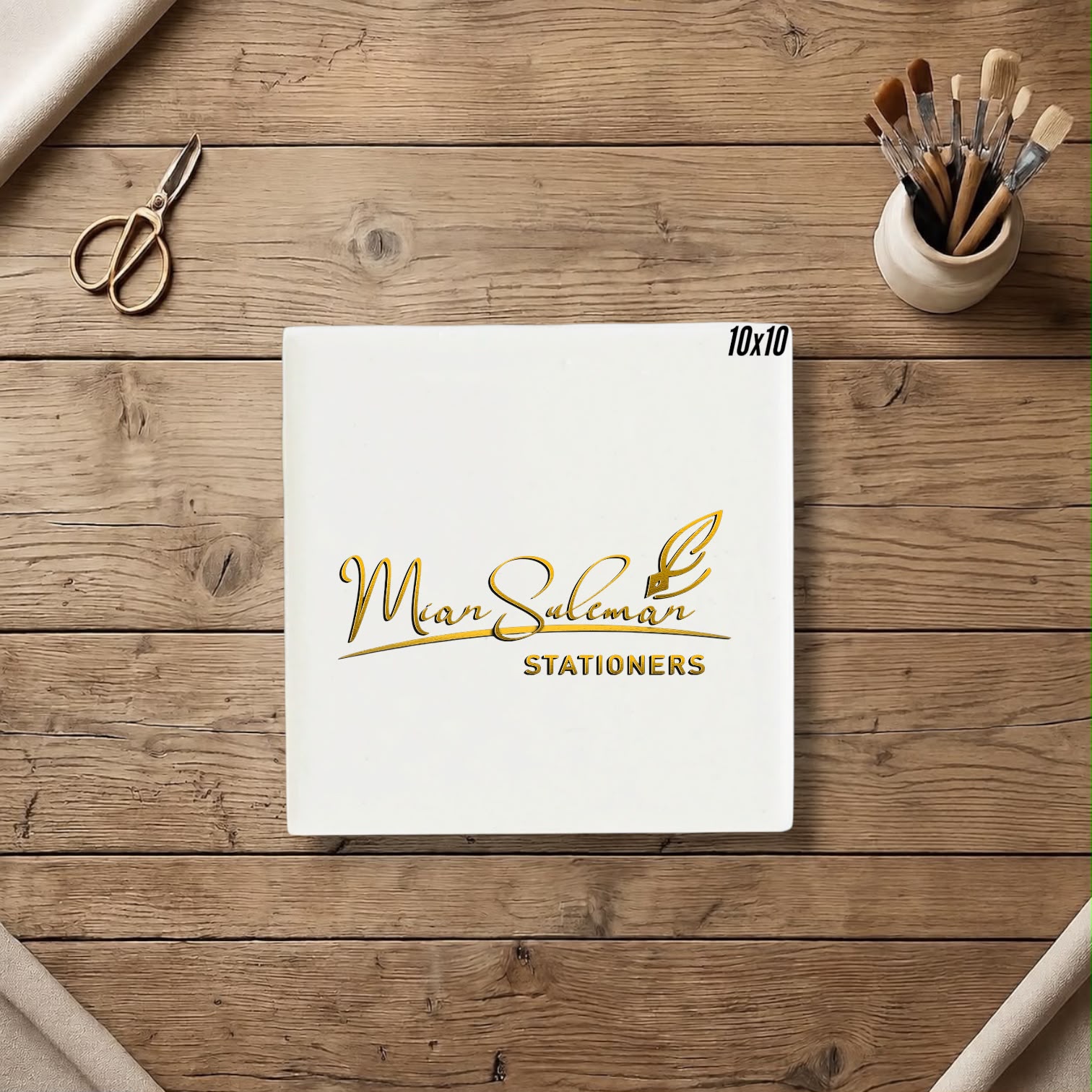 Broad Rectangular Canvas Board Normal Quality 10x10 Inches