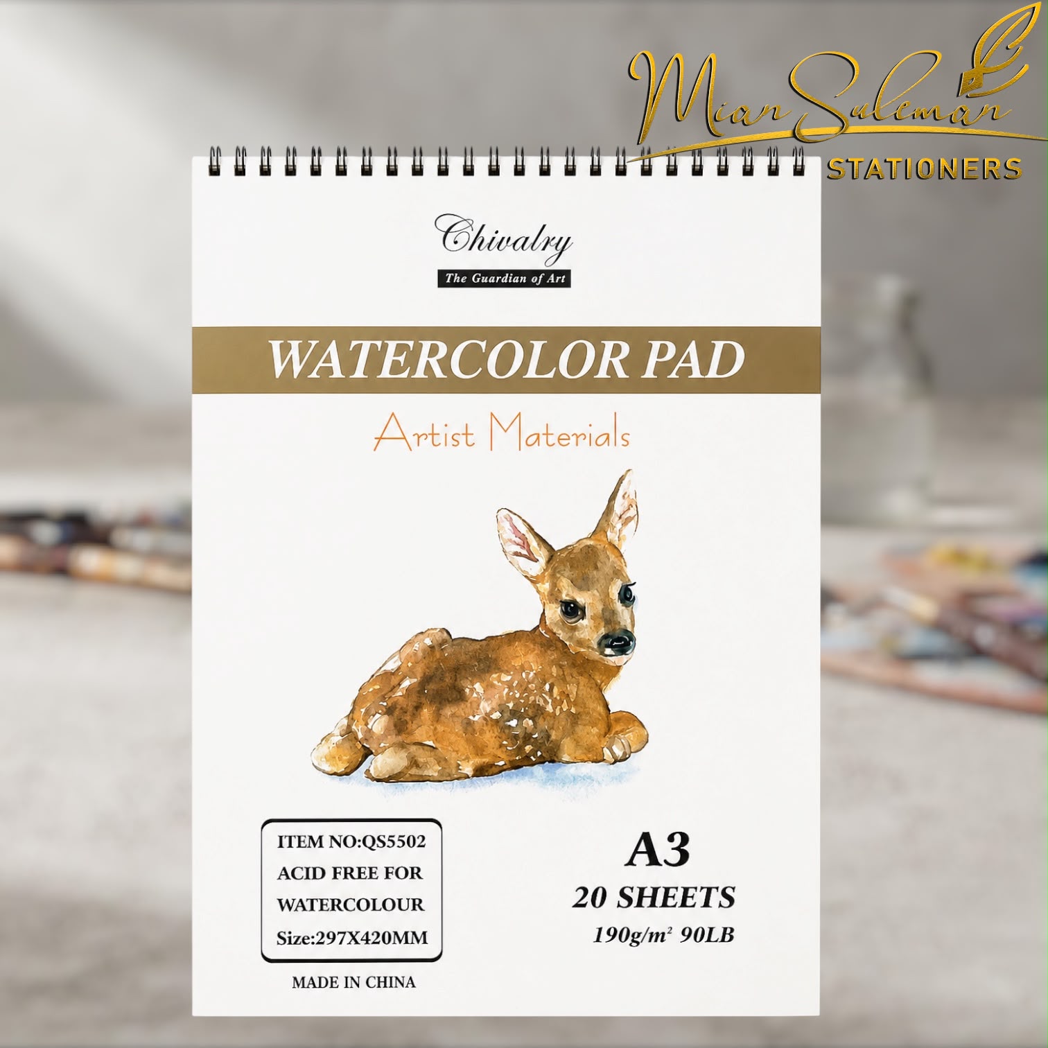 Water Colour Artist Pad 20 Sheet A3 Size