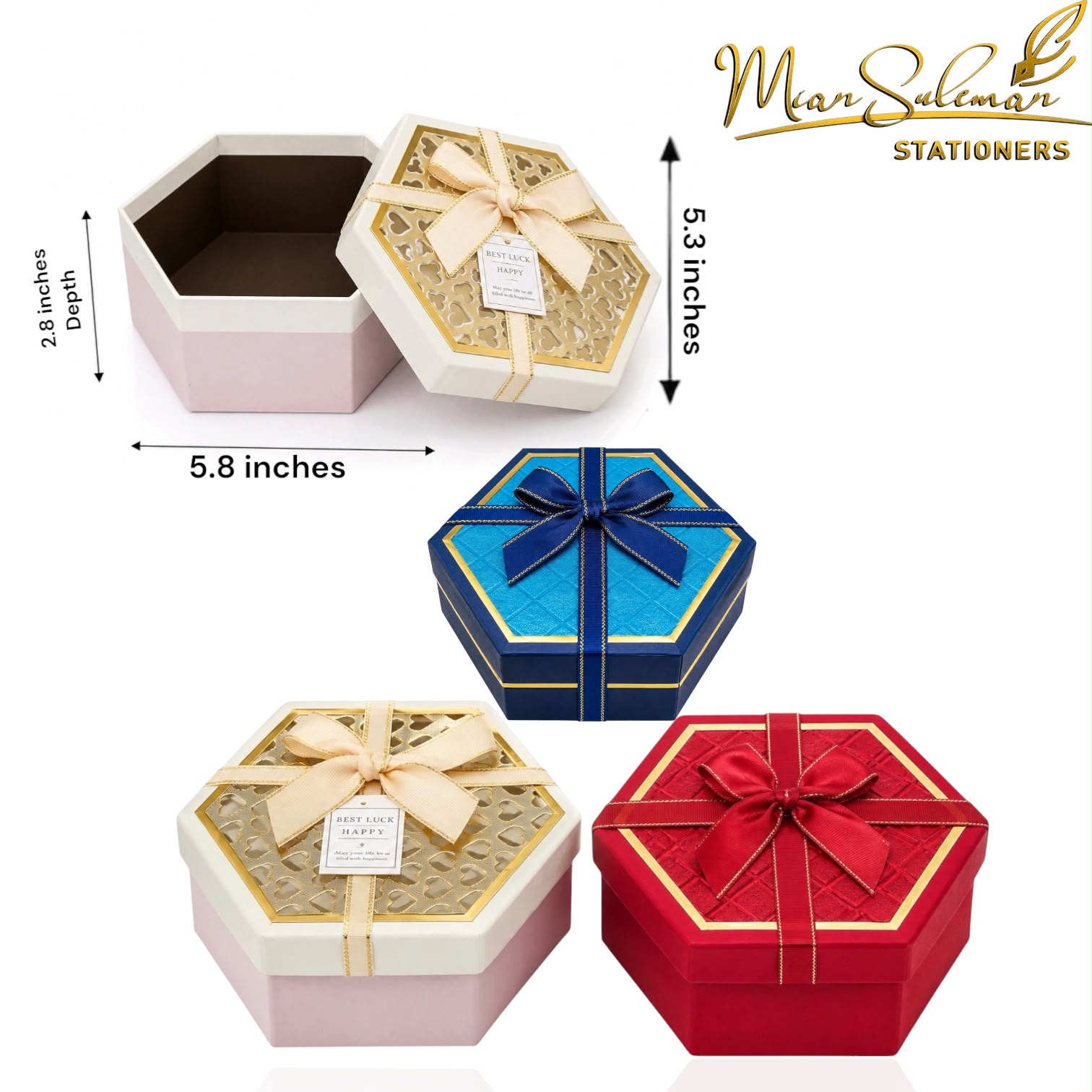 Premium Design Hexagonal Shaped Gift Box