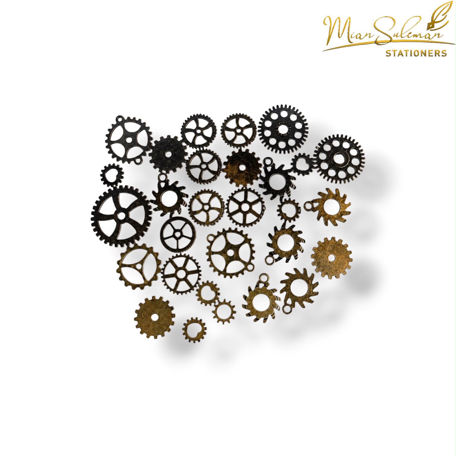 Die Cut Gears For Resin Art (Golden)