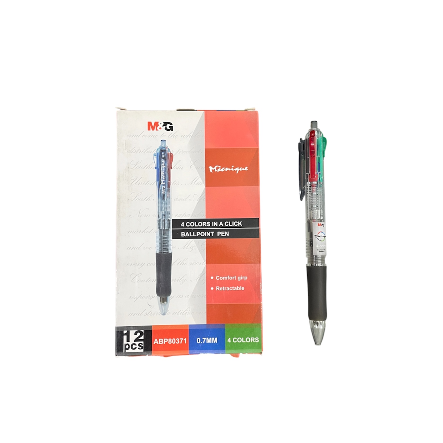 M&G 4 Colors Ballpen Single Pc