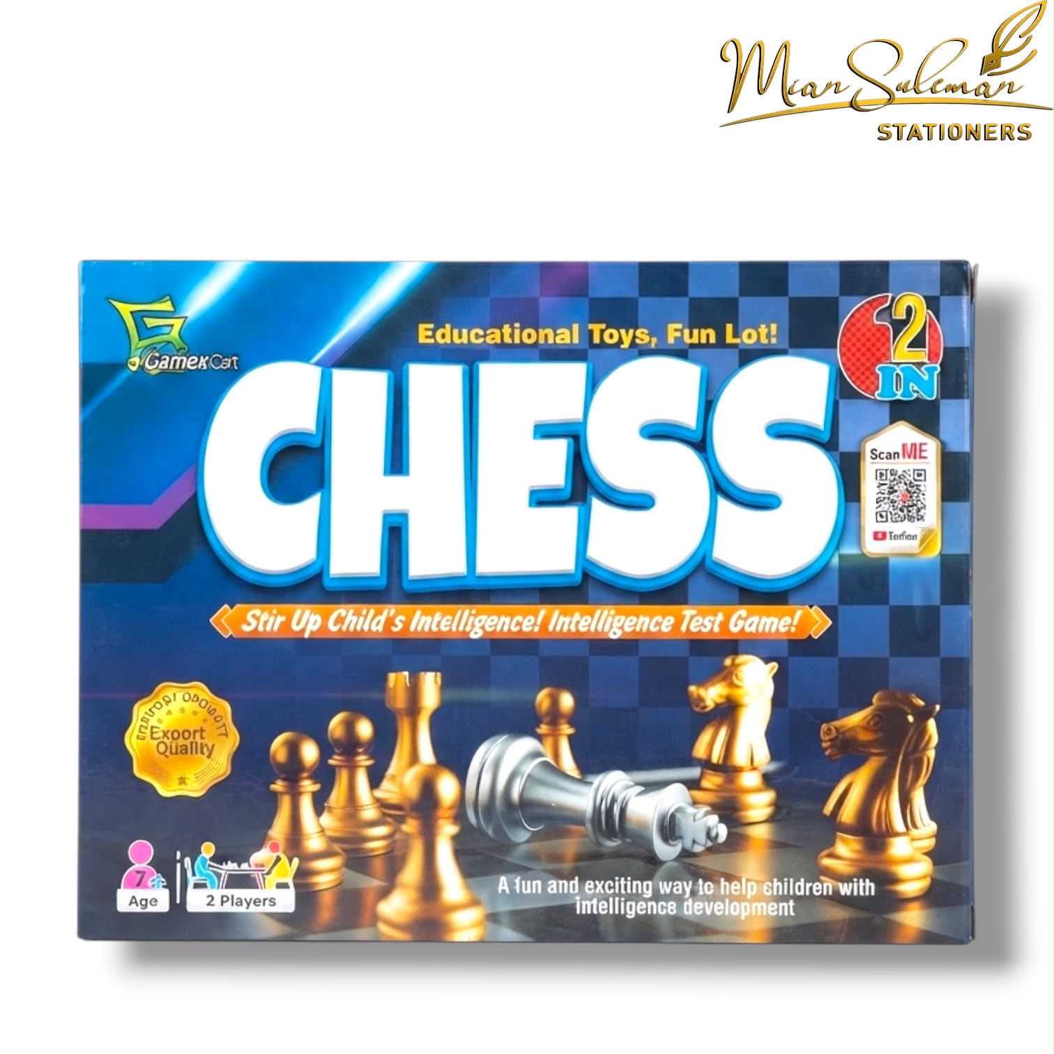 2-in-1 Chess Educational Toys 2 Player Game