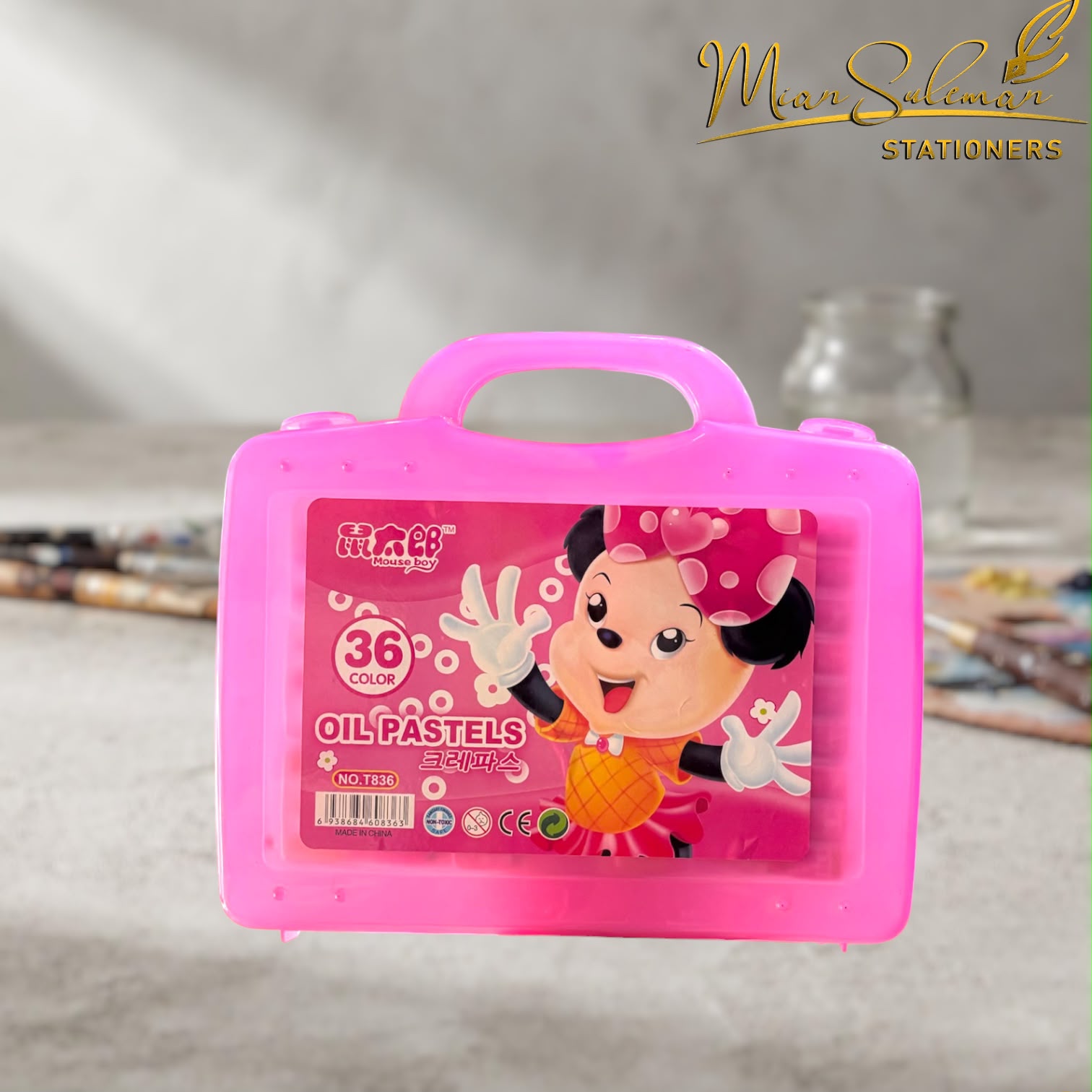 Mini Mouse Style 36-Color Oil Pastel Set