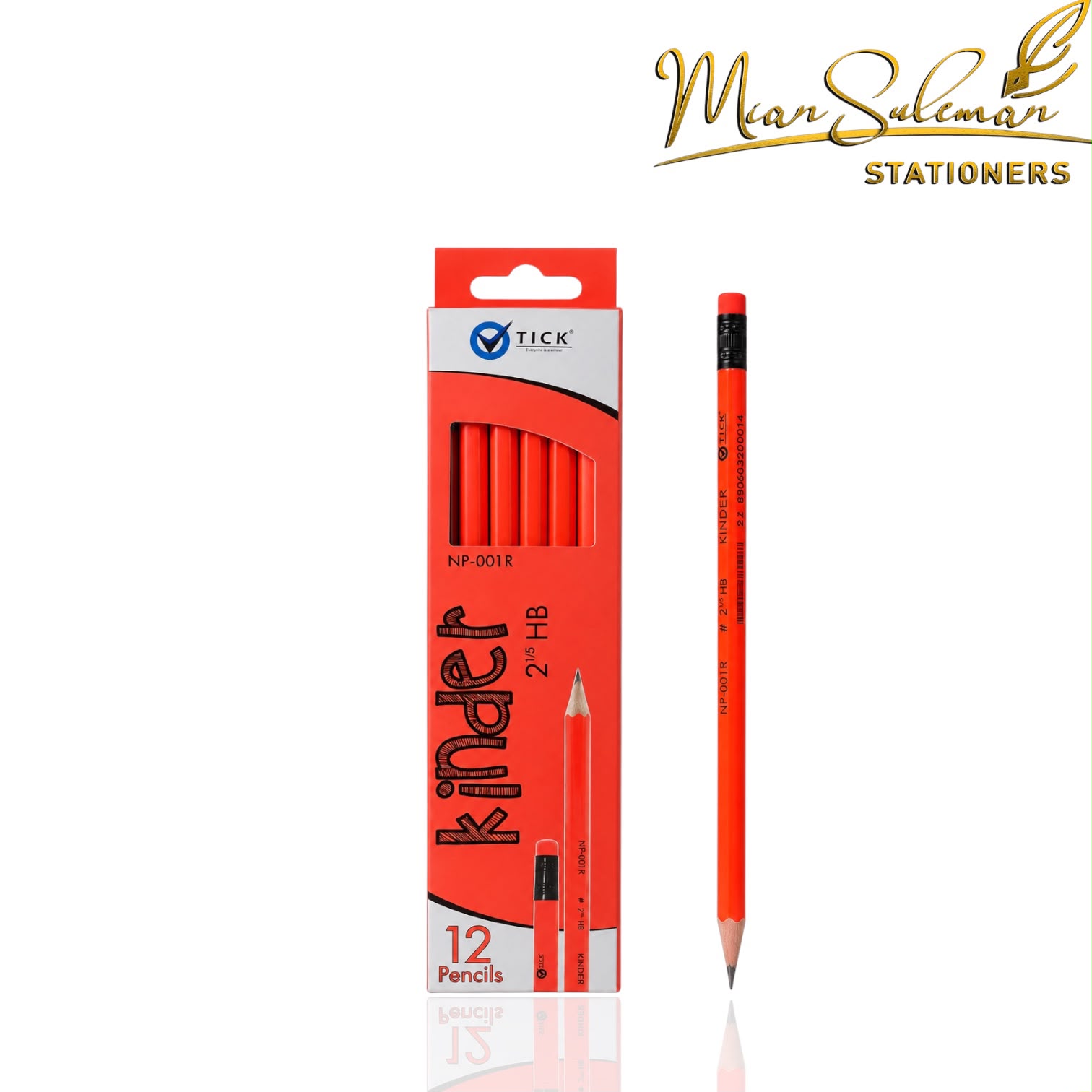 Tick Kinder Pencil Box 12 Pcs