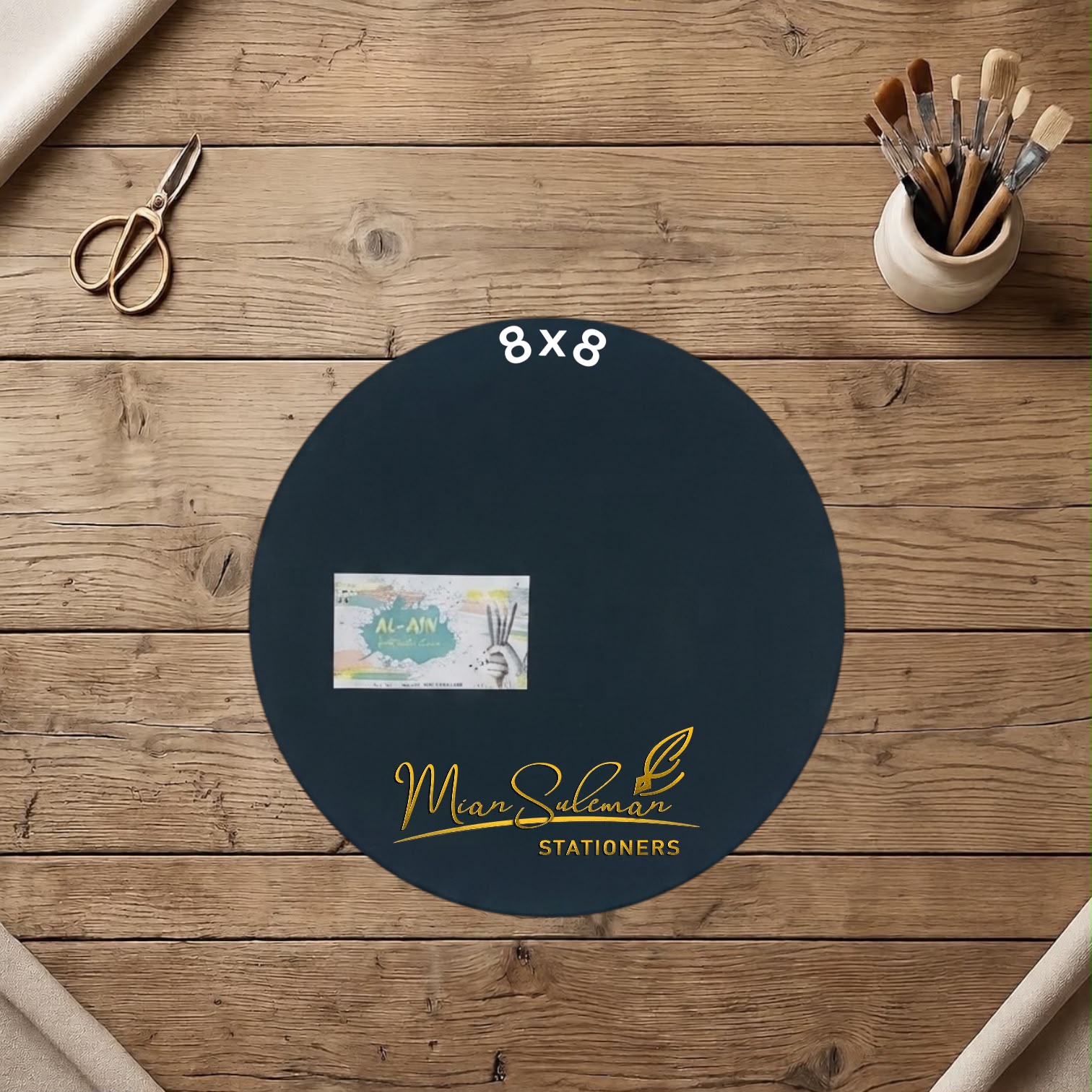 Mini Circle Canvas Board Fine Quality 8x8 Inches
