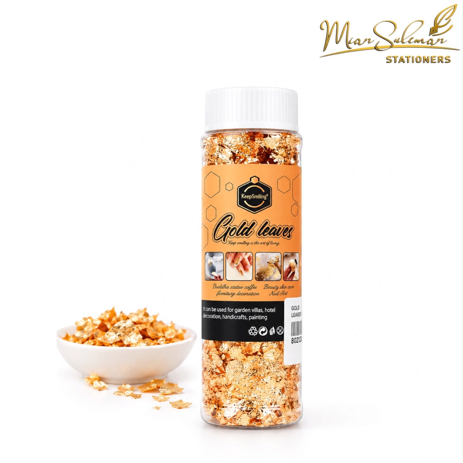 Keep Smiling Gold Leaf Flakes