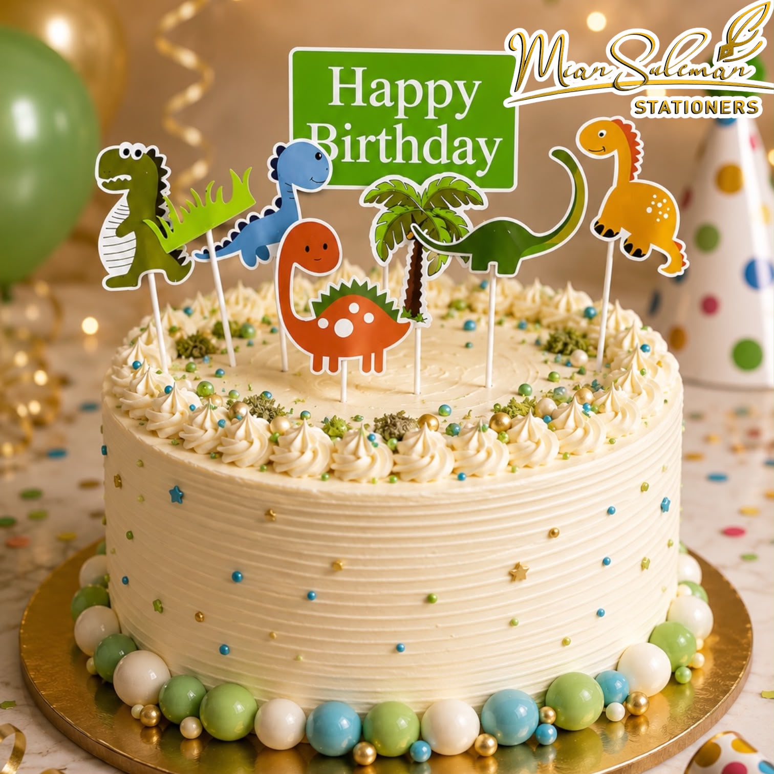 Happy Birthday Cake Toper Bribie Shapes