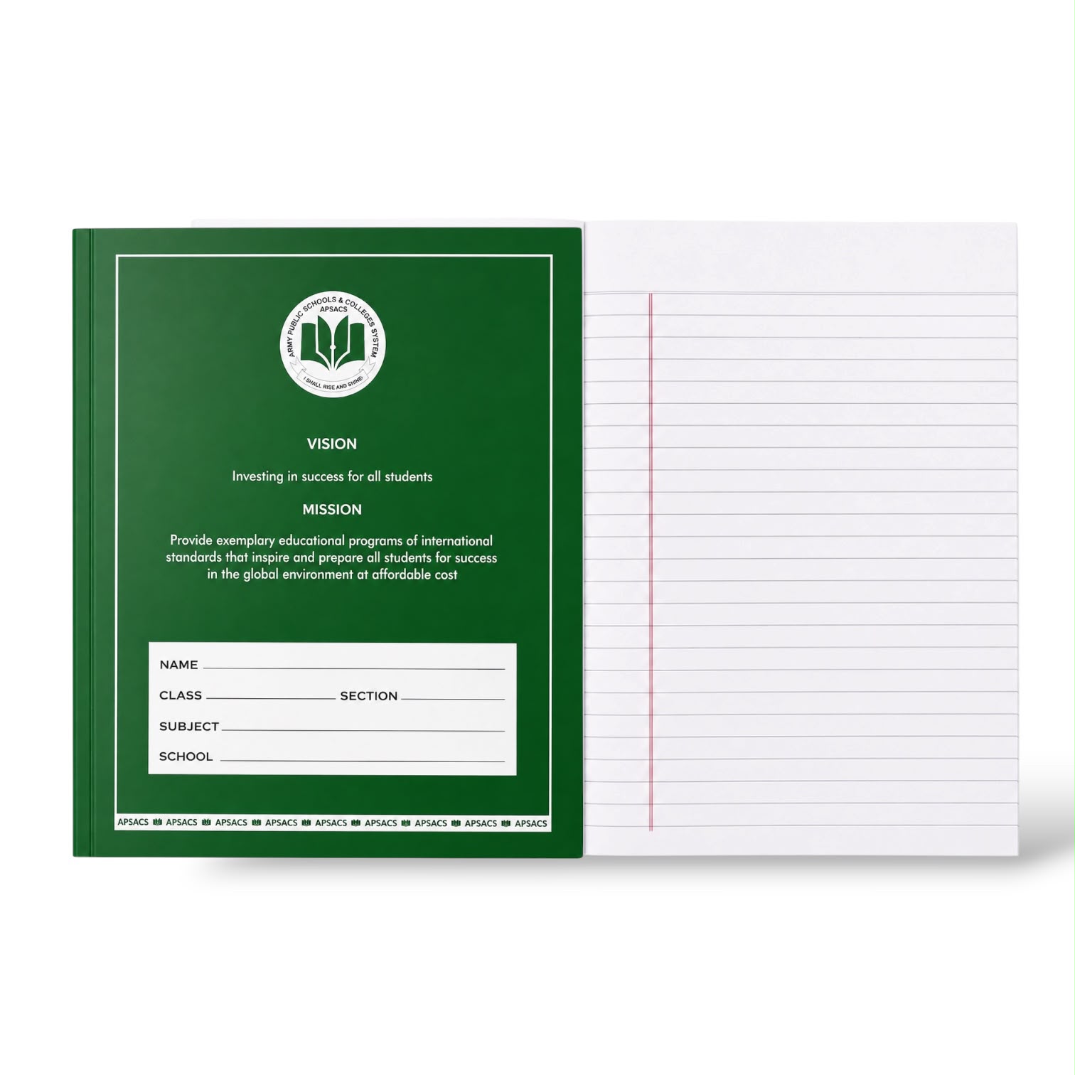 APSACS Narrow Line Copy 14Sheet Large