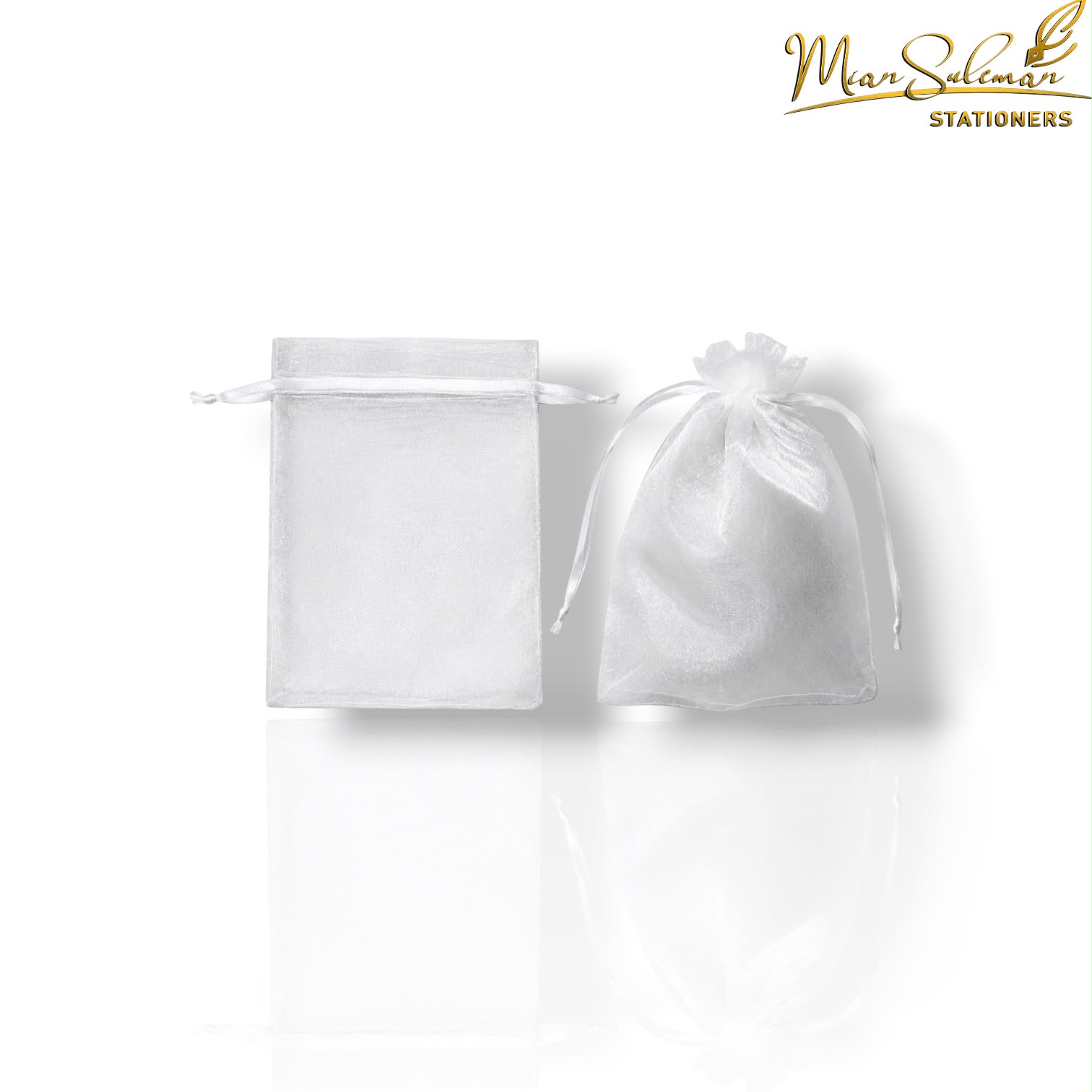 Drawstring Net Bid Wedding Gift Pouch 4x5 Inches